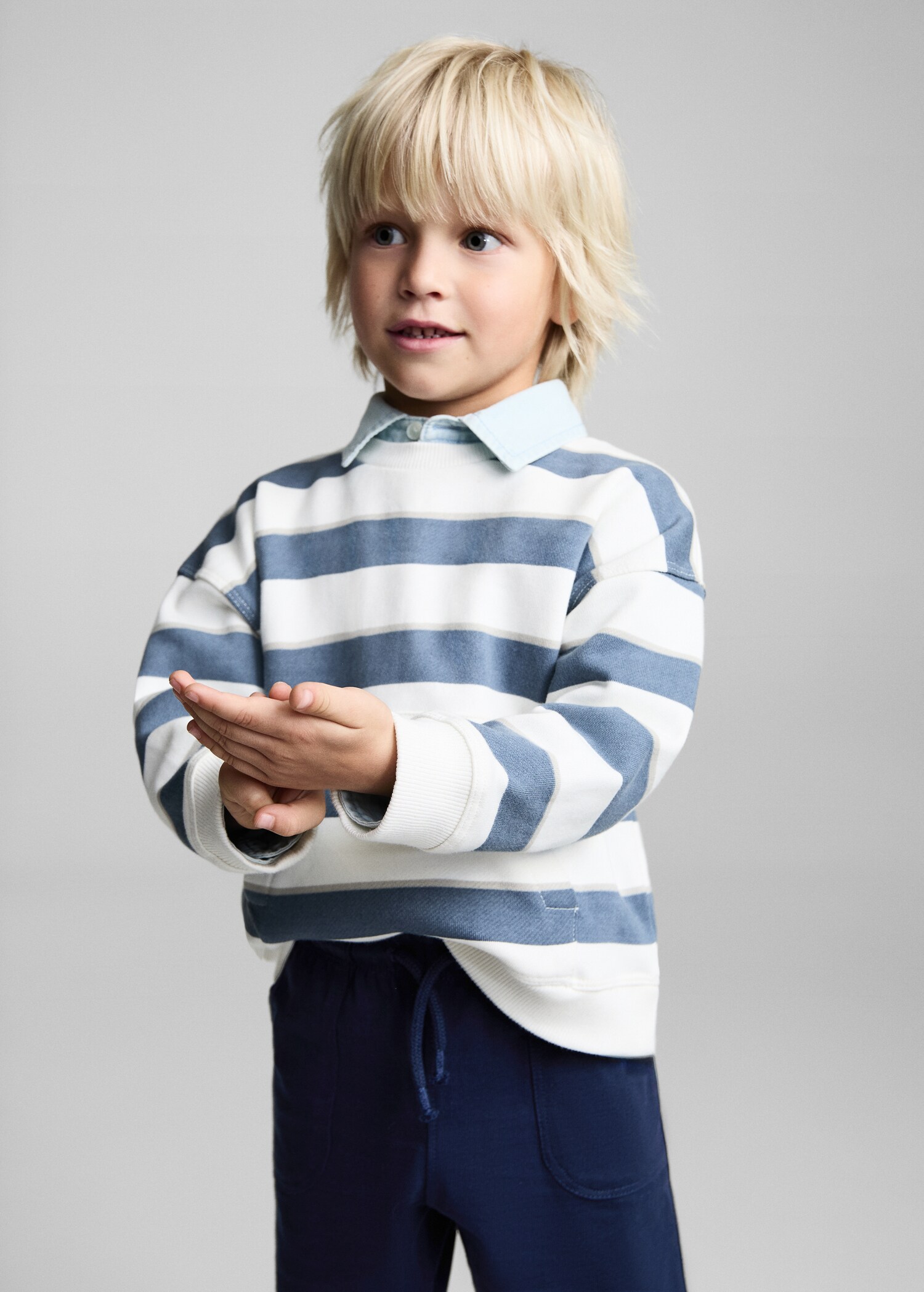 Katoenen bermuda met aansnoerkoord - Middenvlak