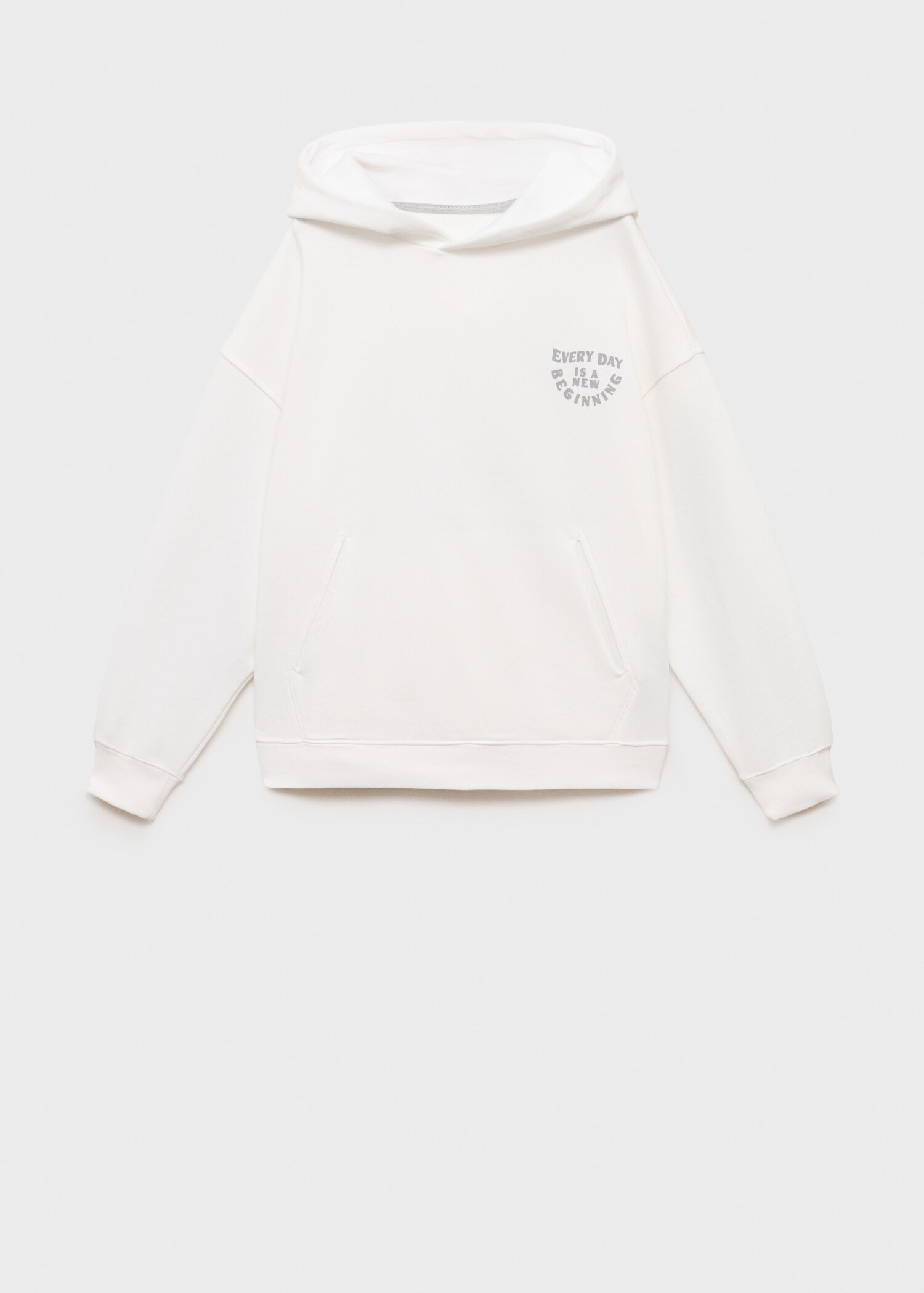 Baumwoll-Sweatshirt mit aufgedrucktem Schriftzug - Artikel ohne Model