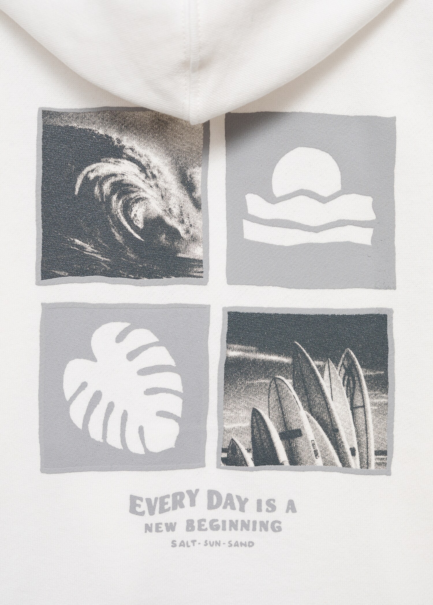 Baumwoll-Sweatshirt mit aufgedrucktem Schriftzug - Detail des Artikels 8