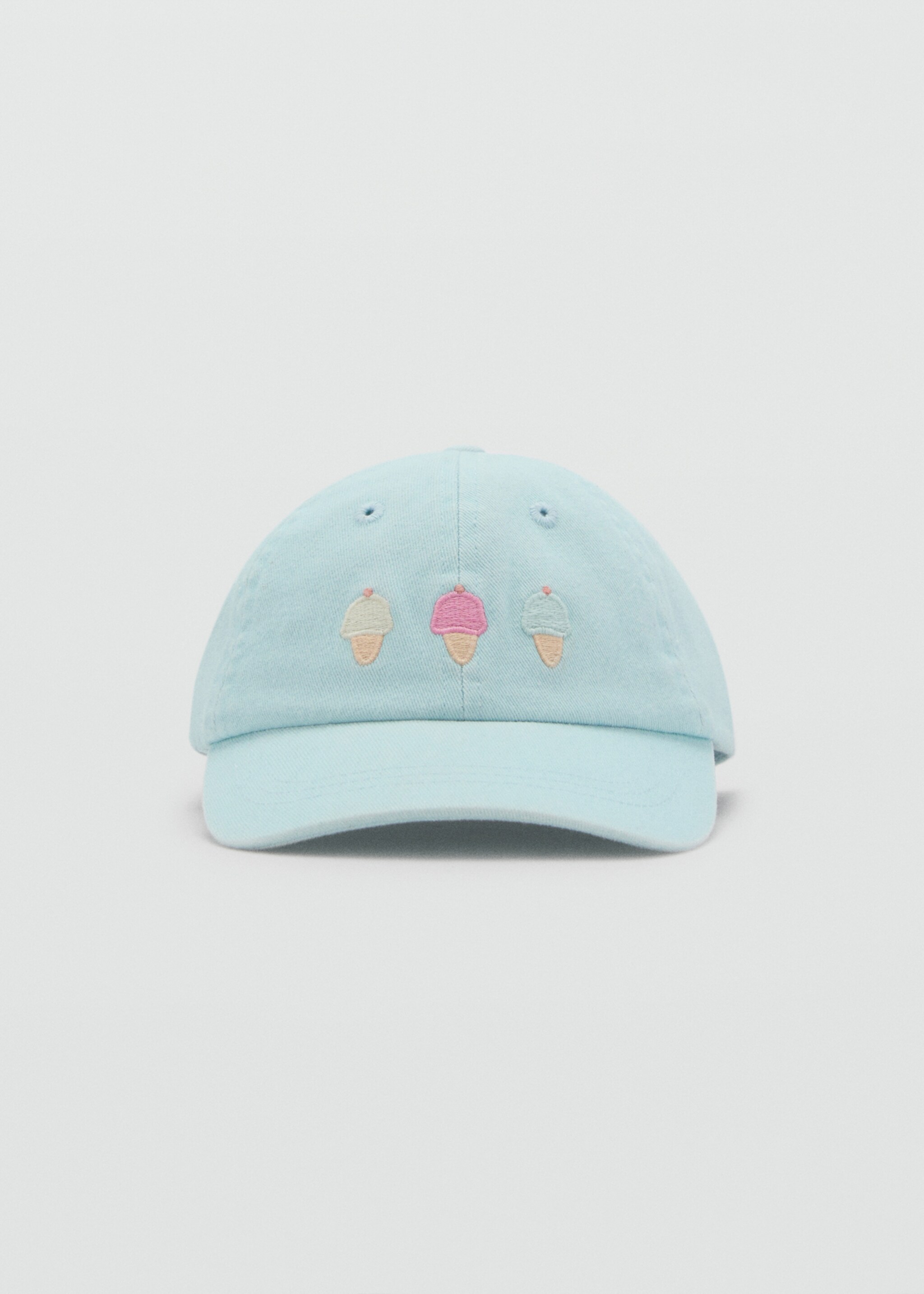 Gorra detalle bordado - Plano medio, Turquesa. Ref: 87035973-00.