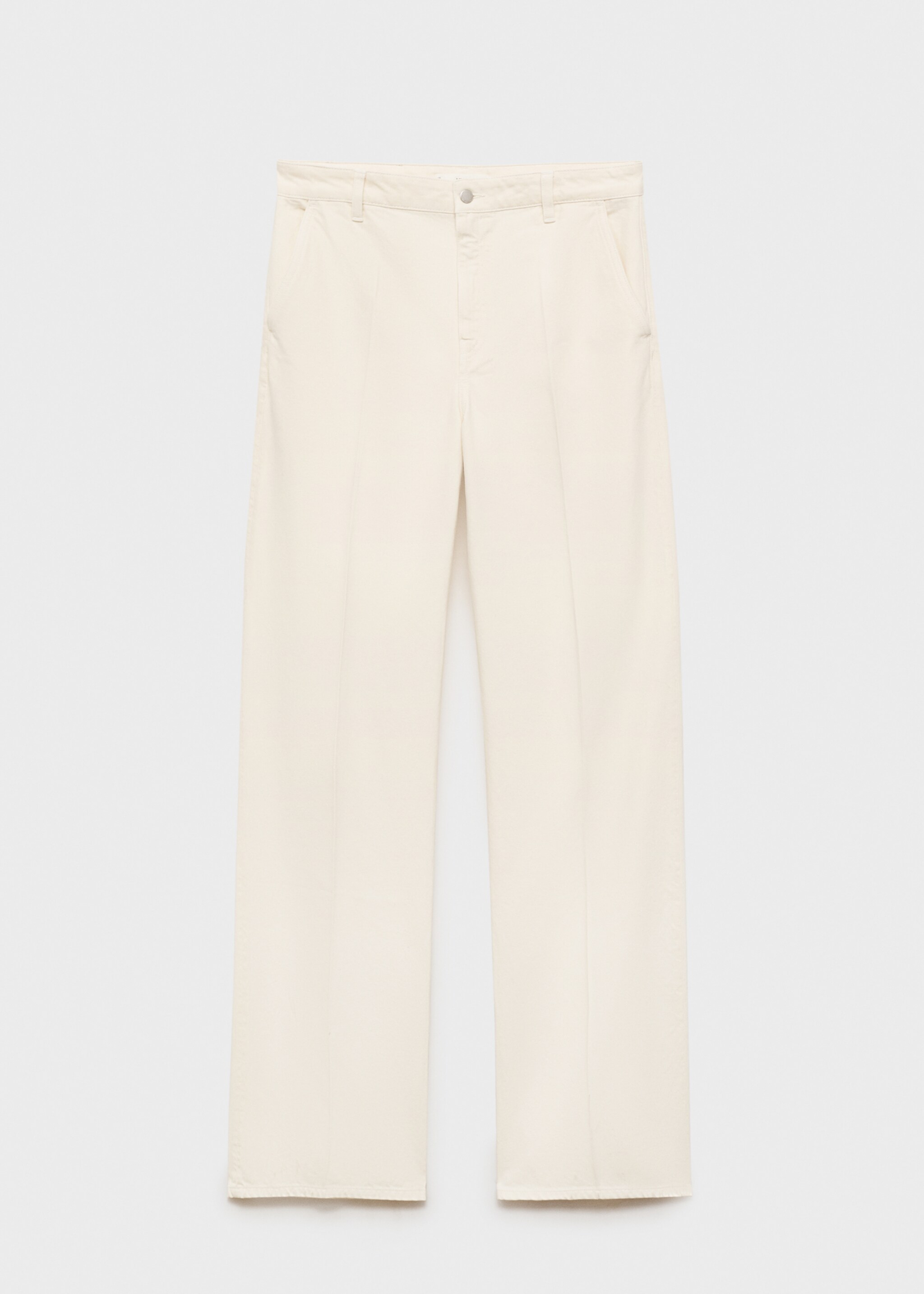 Jean large taille haute - Article sans modèle, Écru. Ref: 87035993-00.