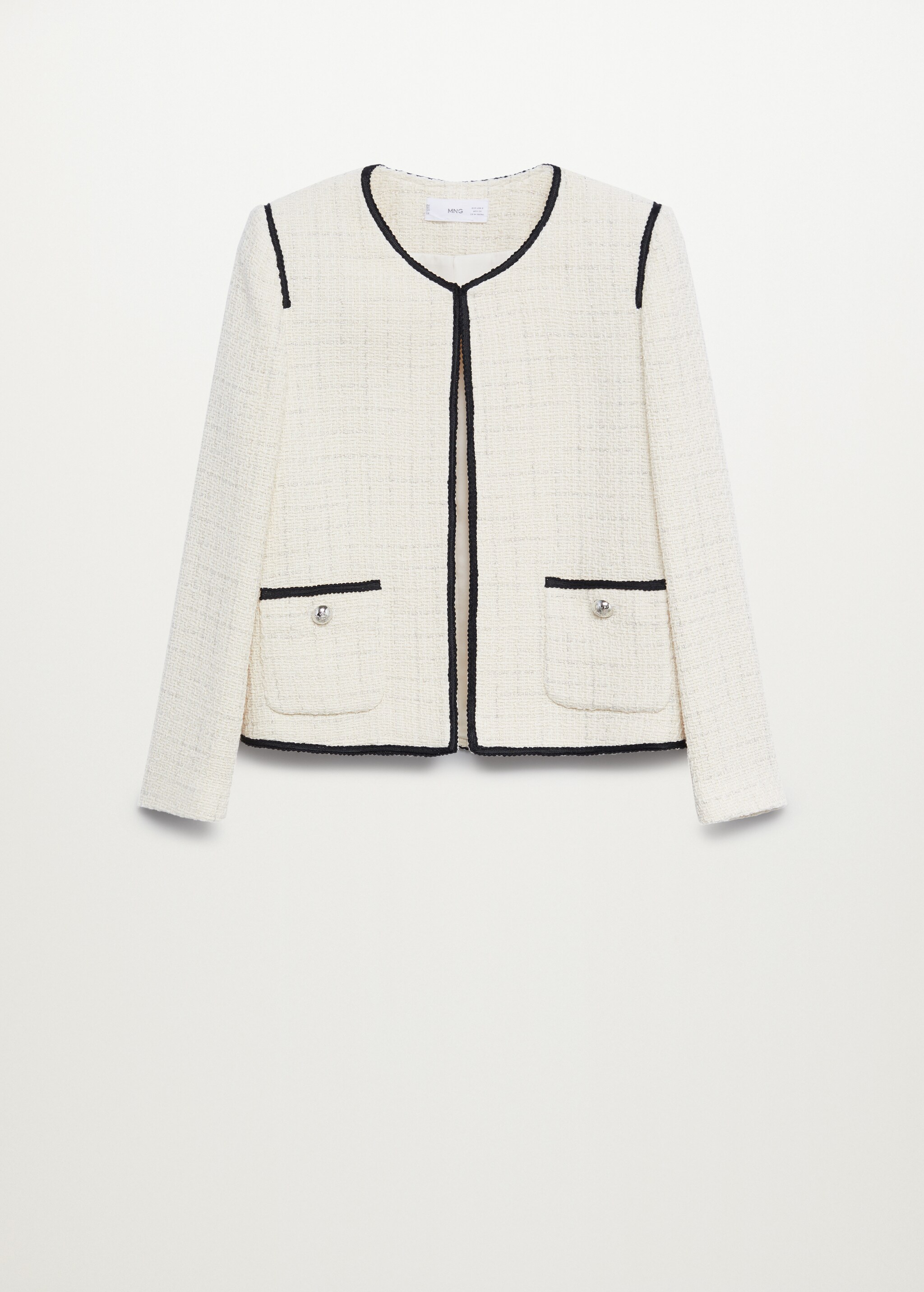 Chaqueta tweed bolsillos - Artículo sin modelo