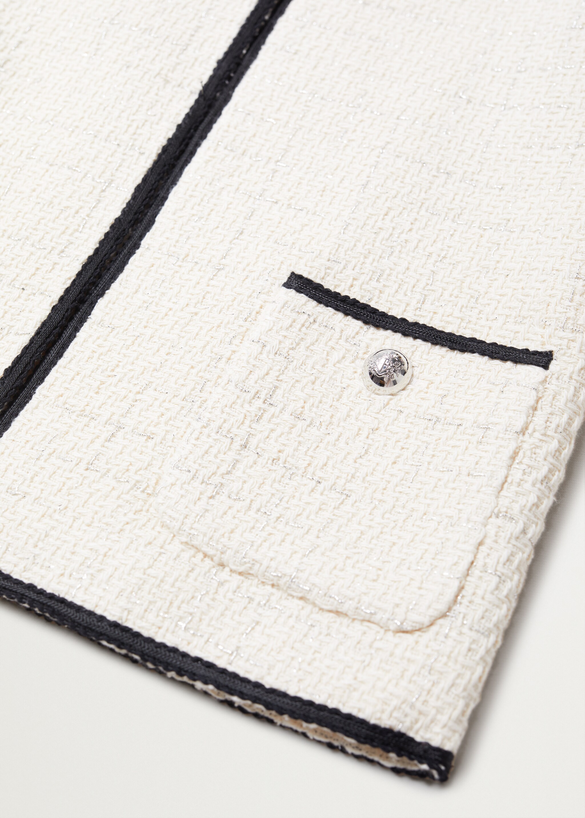 Chaqueta tweed bolsillos - Detalle del artículo 8