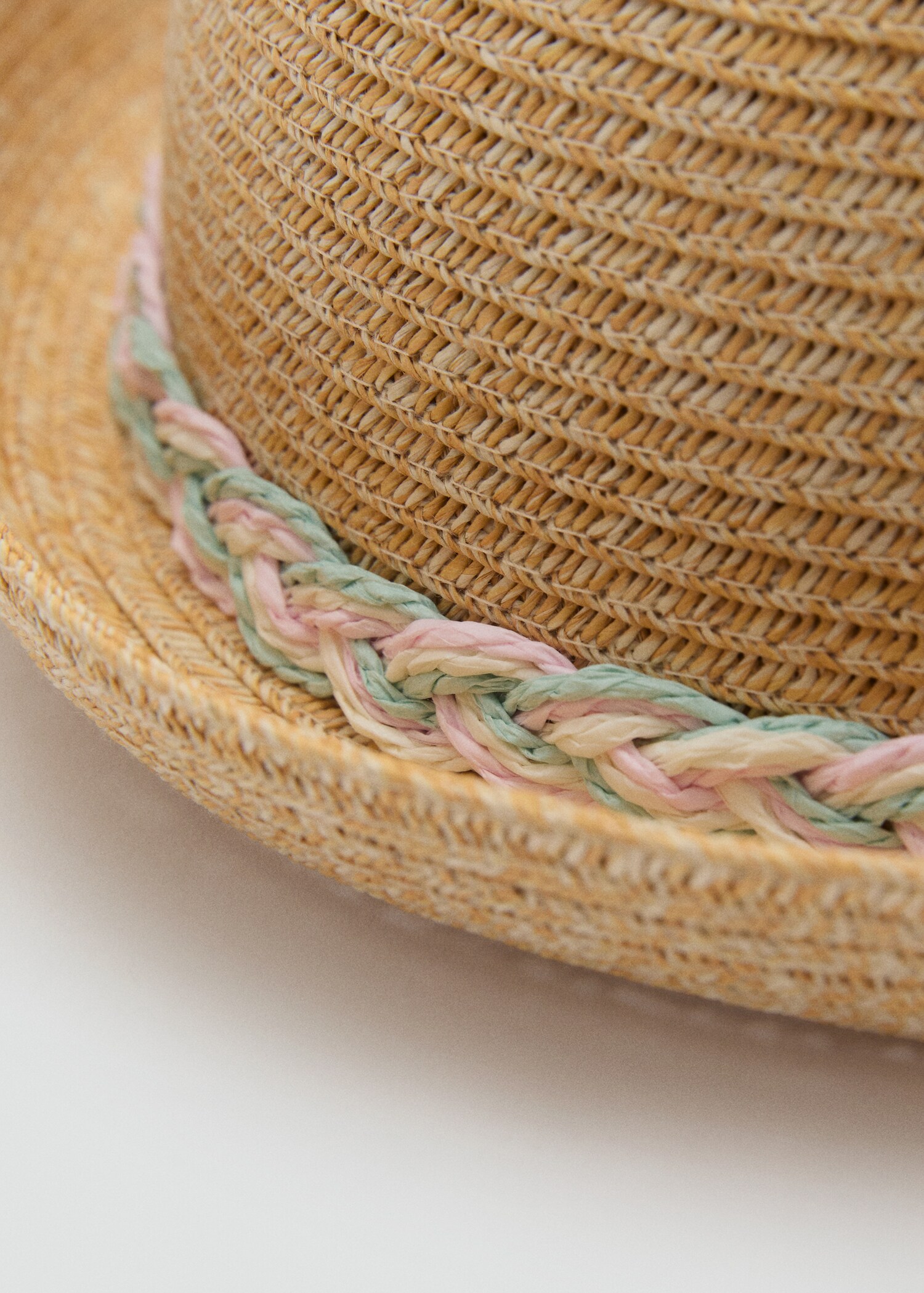 Natural fibre hat with little ears - Medium plane