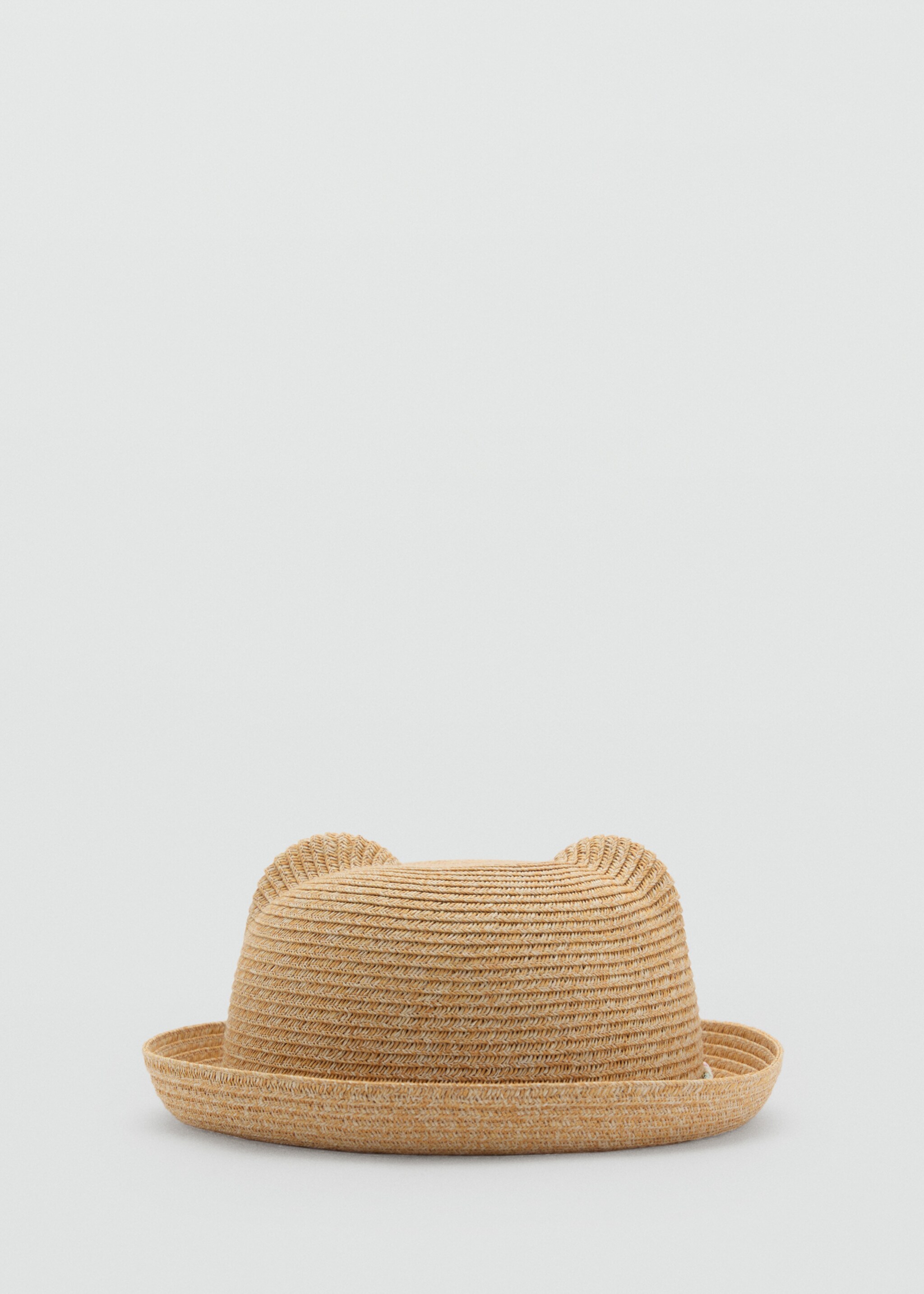 Natural fibre hat with little ears - Article without model, Sand. Ref: 87036344-00.