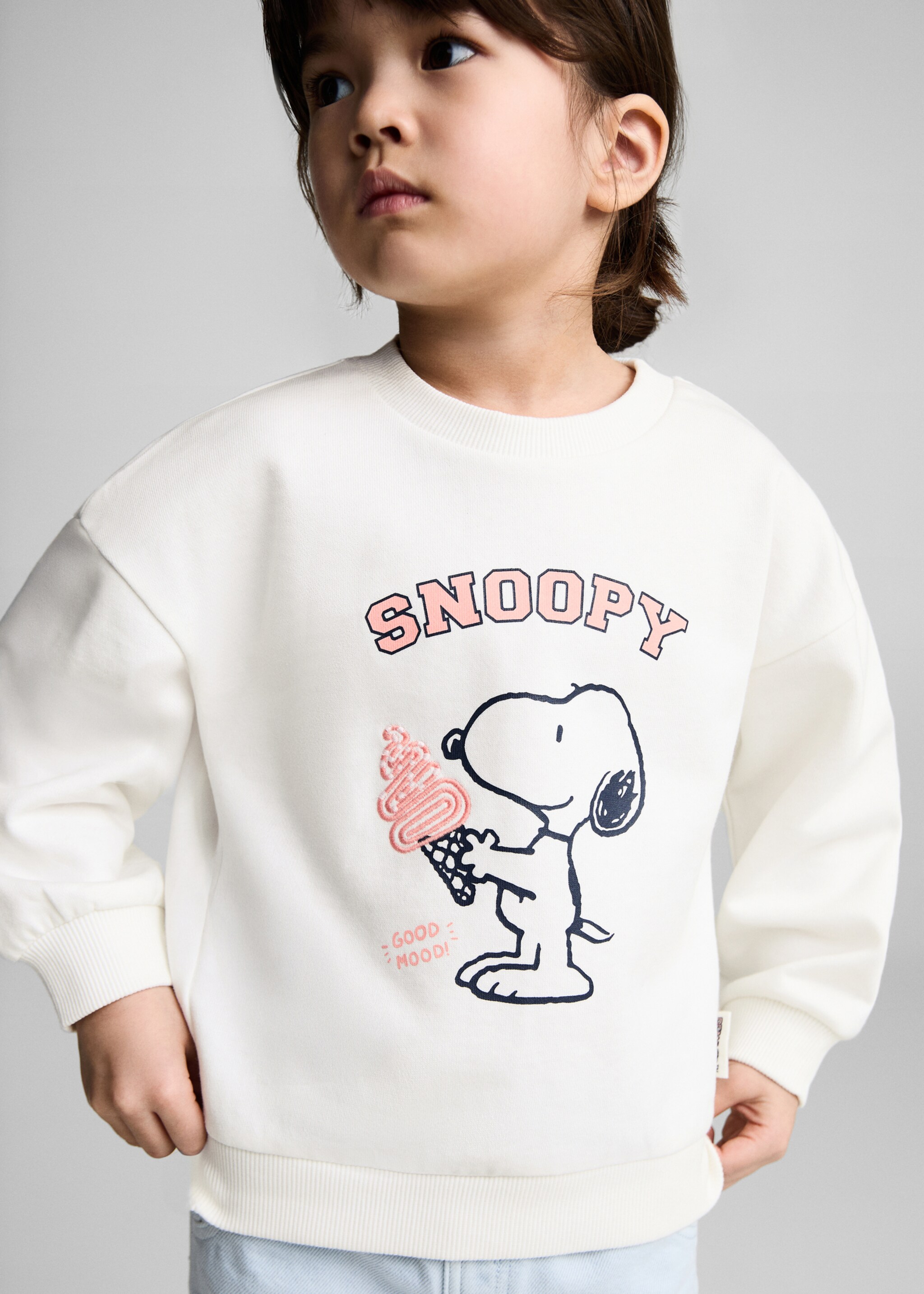 Snoopy-print sweatshirt - Medium plane, Off White. Ref: 87036345-00.