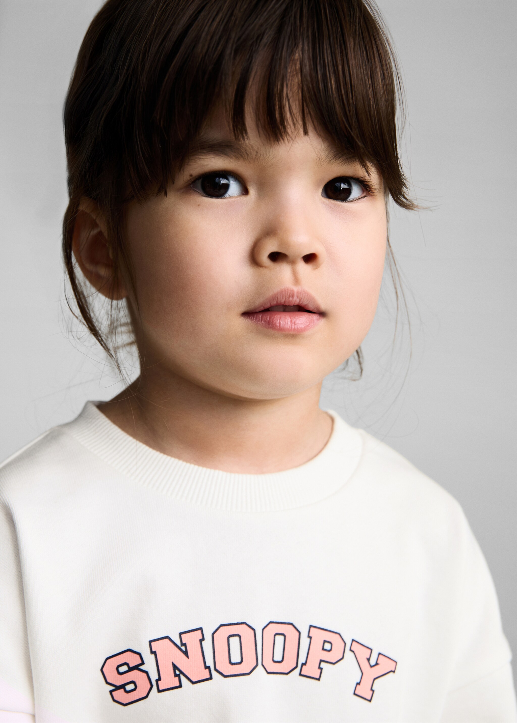 Snoopy-print sweatshirt - Details of the article 1, Off White. Ref: 87036345-00.