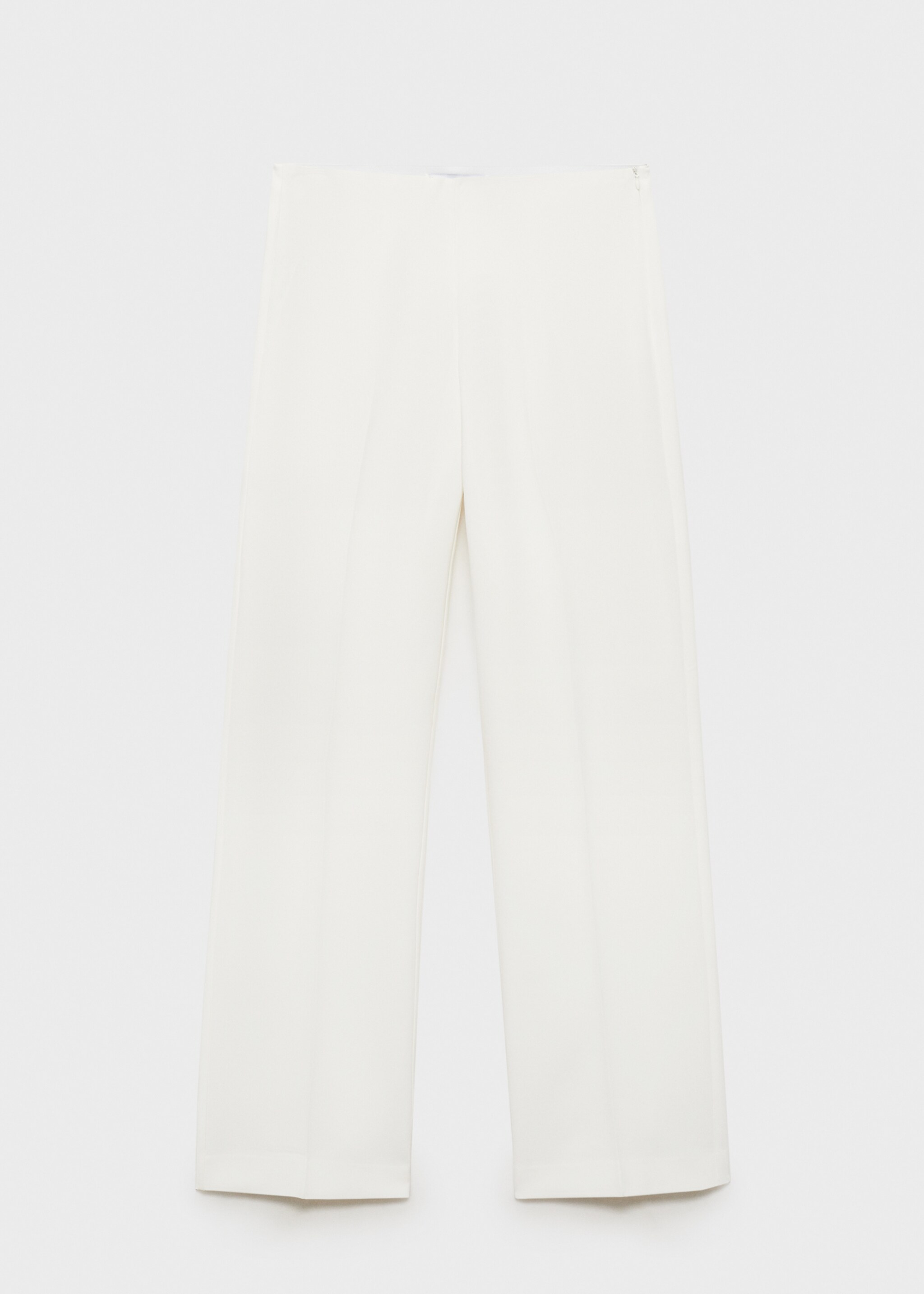 High-waist straight-fit suit trousers - Article without model, Off White. Ref: 87036357-00.
