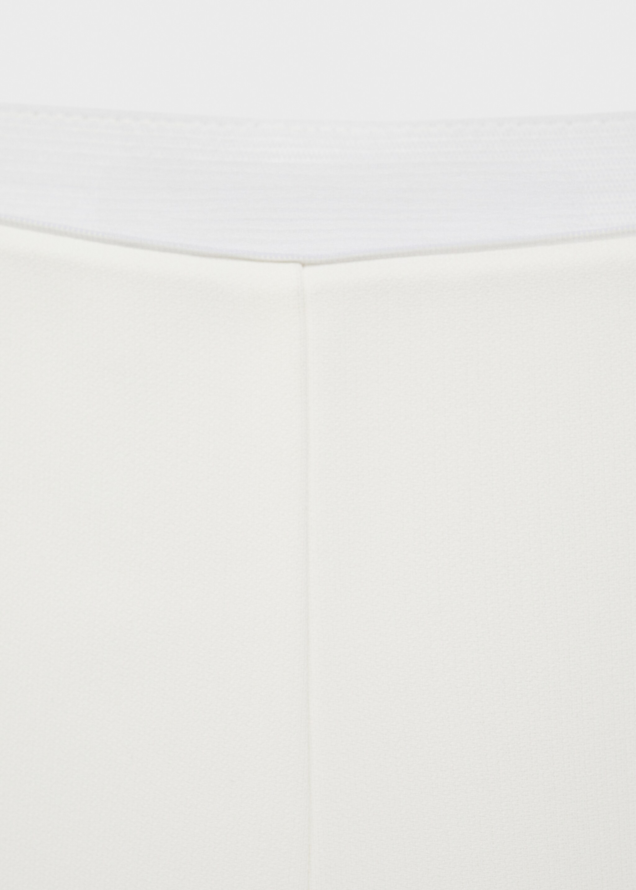 High-waist straight-fit suit trousers - Details of the article 8, Off White. Ref: 87036357-00.