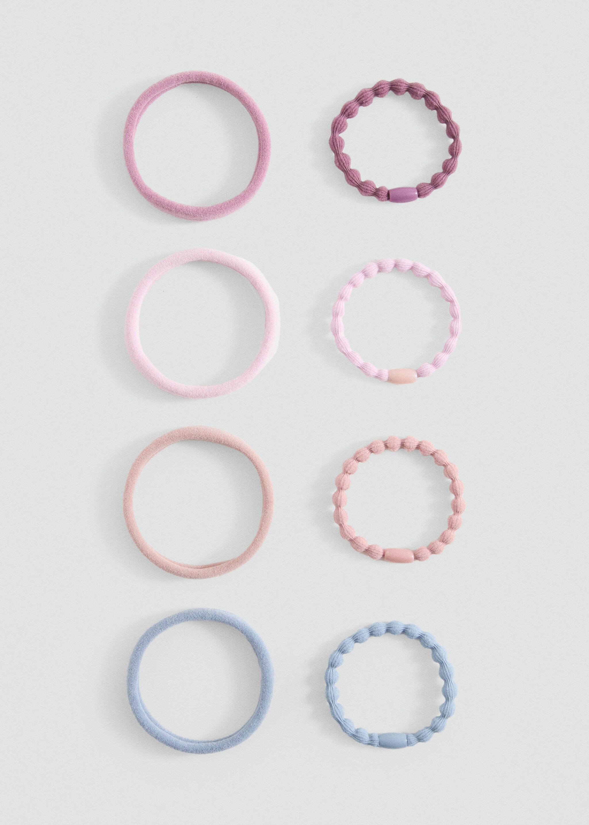 Pack hair ties - Article without model, Pale Pink. Ref: 87036365-00.
