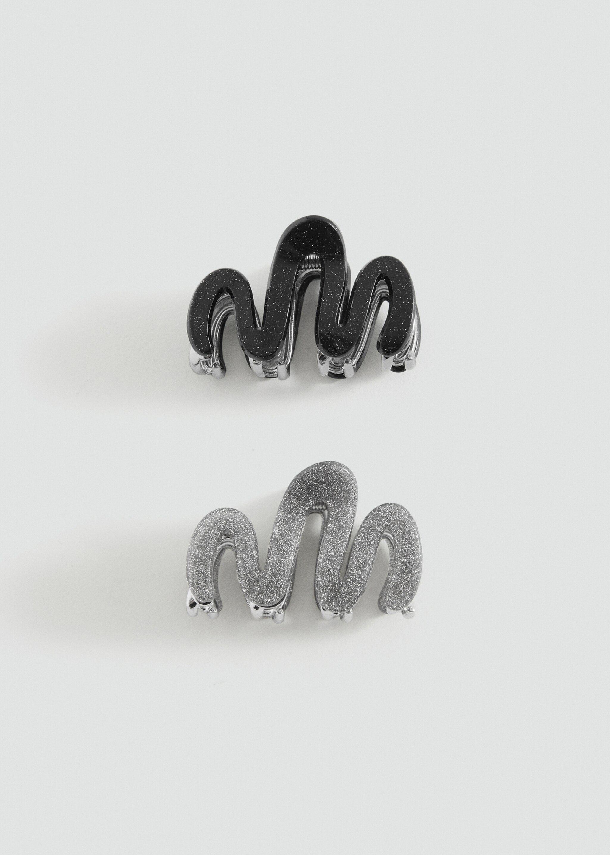 Set 2 pinzas pelo - Artículo sin modelo, Negro. Ref: 87036367-00.