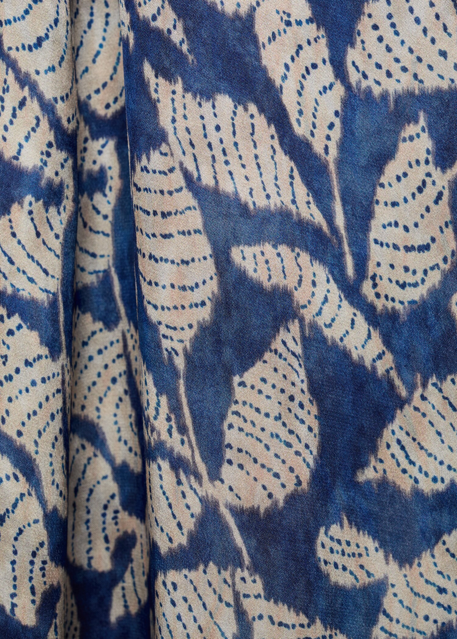 Printed asymmetrical dress - Details of the article 0