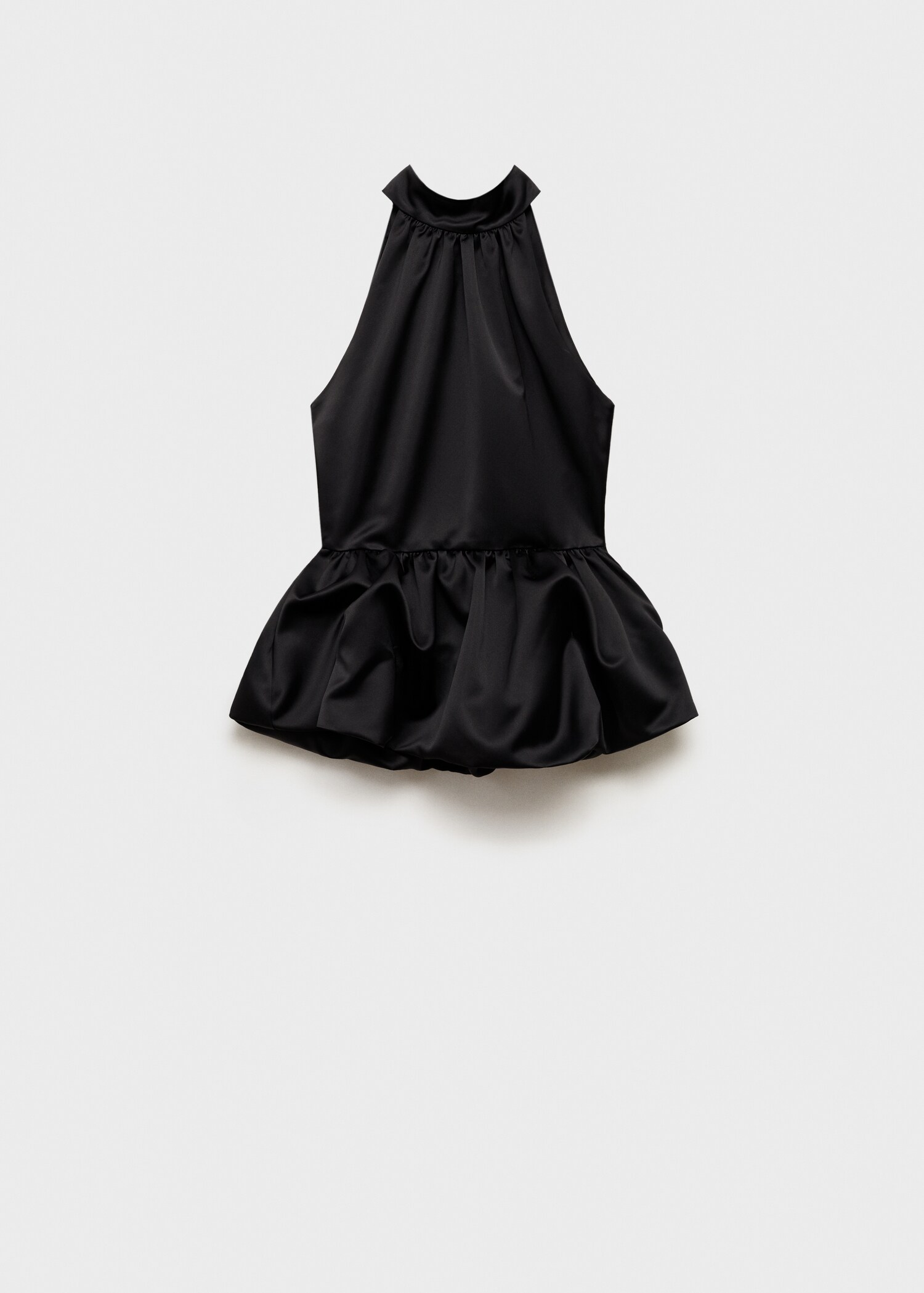 Balloon-effect halter-neck top - Article without model