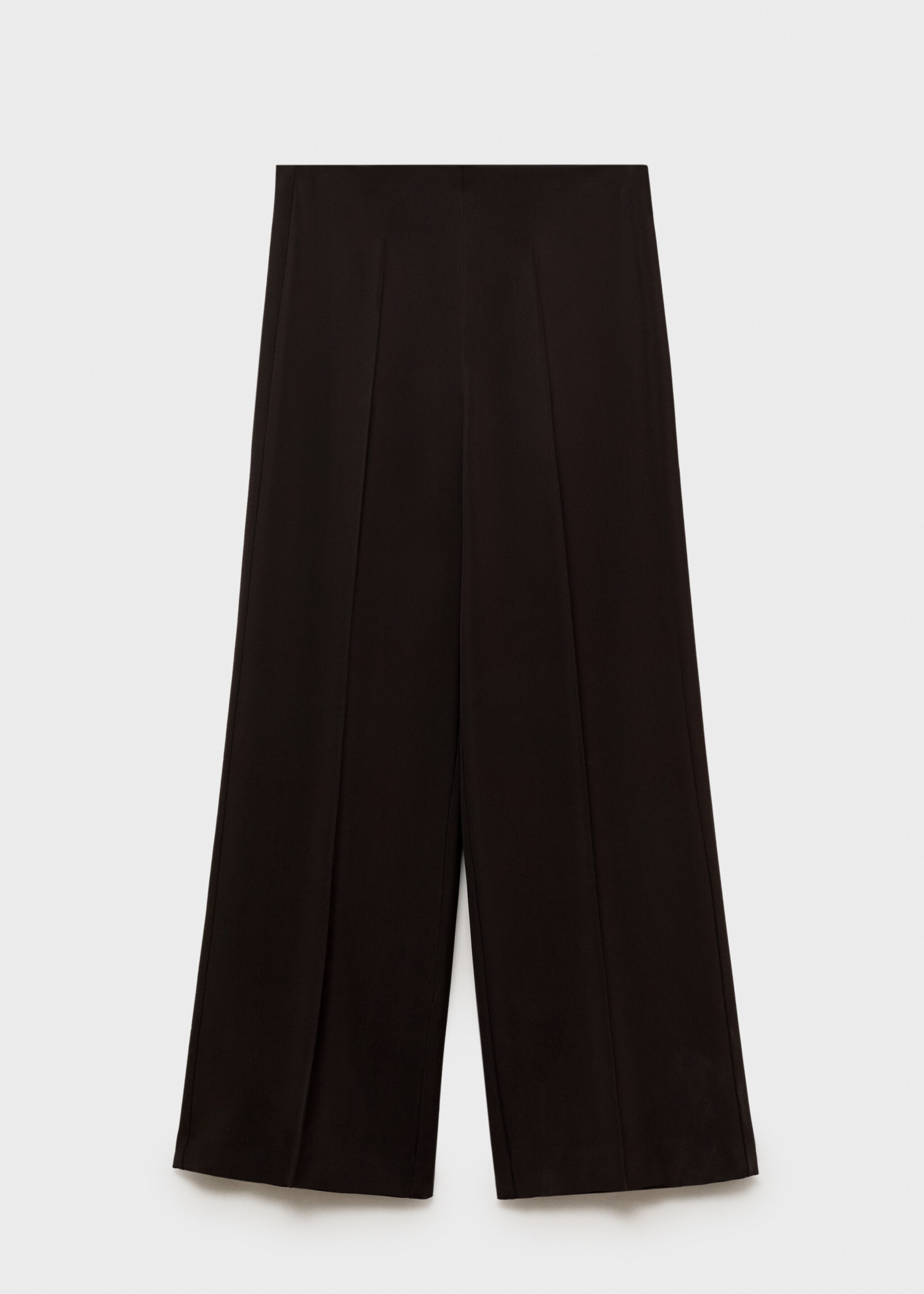 Straight suit trousers - Article without model, Chocolate. Ref: 87036374-00.