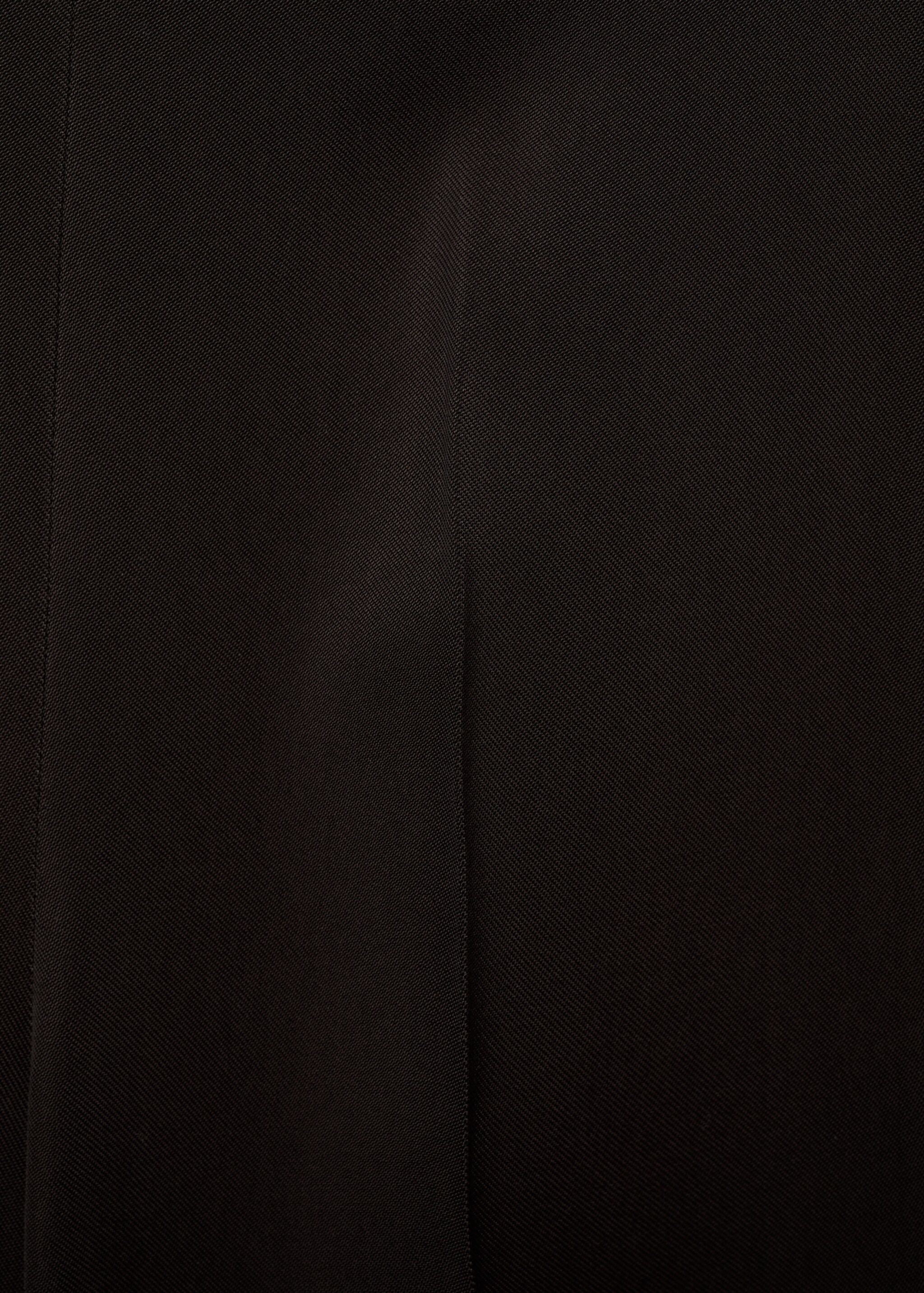 Straight suit trousers - Details of the article 8, Chocolate. Ref: 87036374-00.