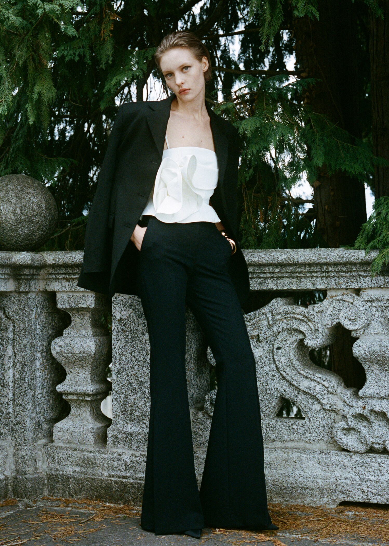 Maxi wide leg suit pants - Details of the article 7