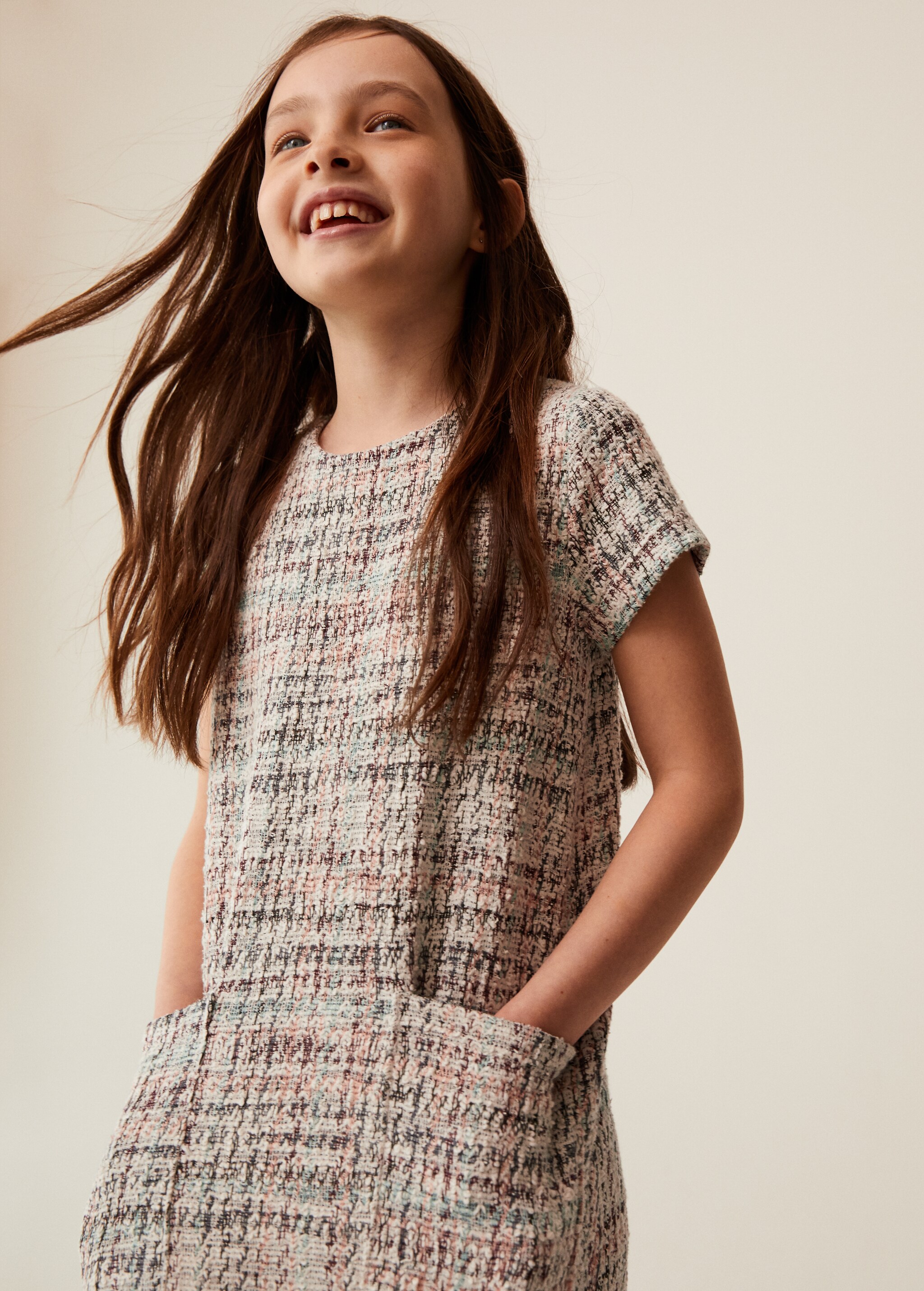 Vestido tweed bolsillos - Detalle del artículo 1