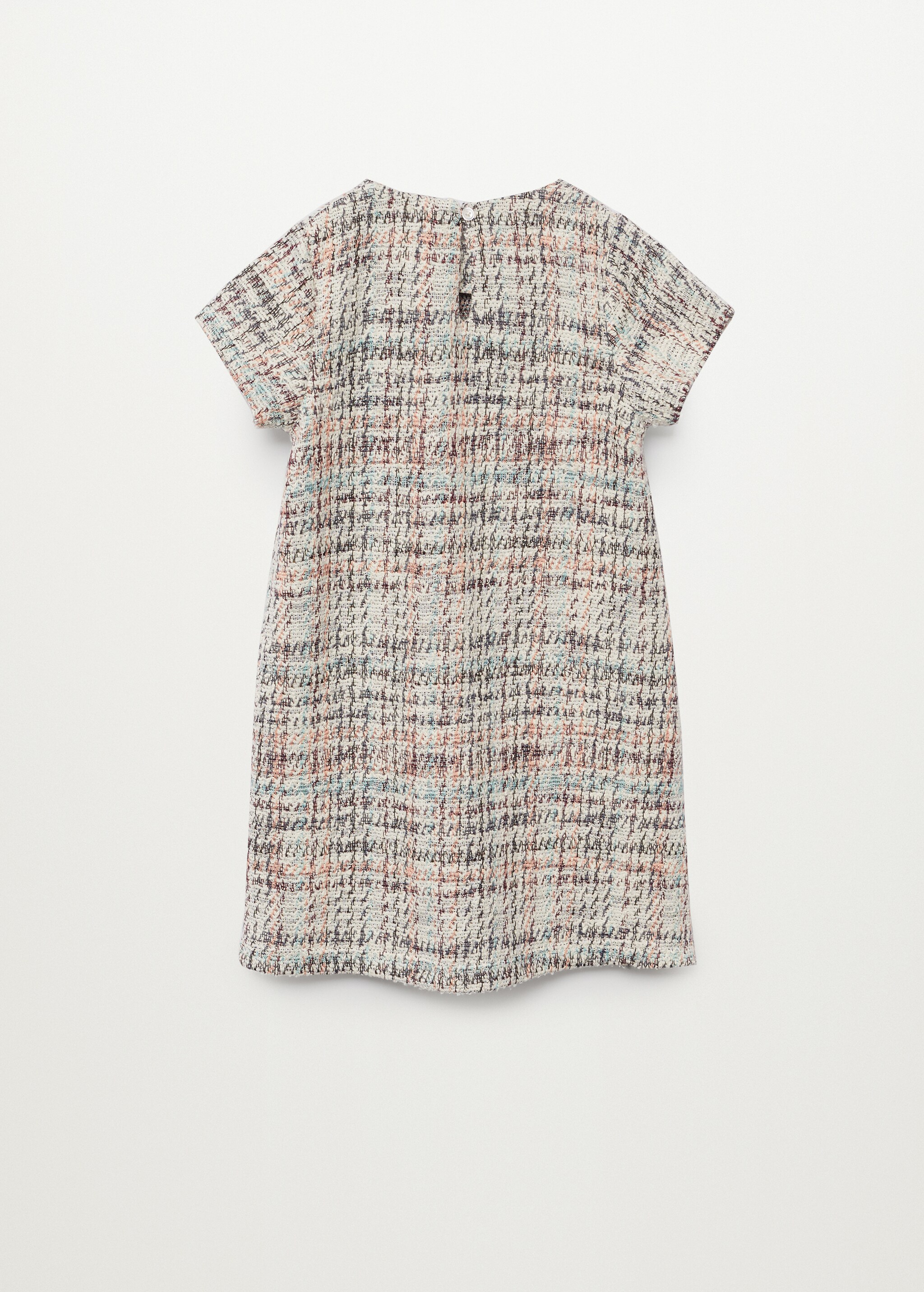 Vestido tweed bolsillos - Reverso del artículo