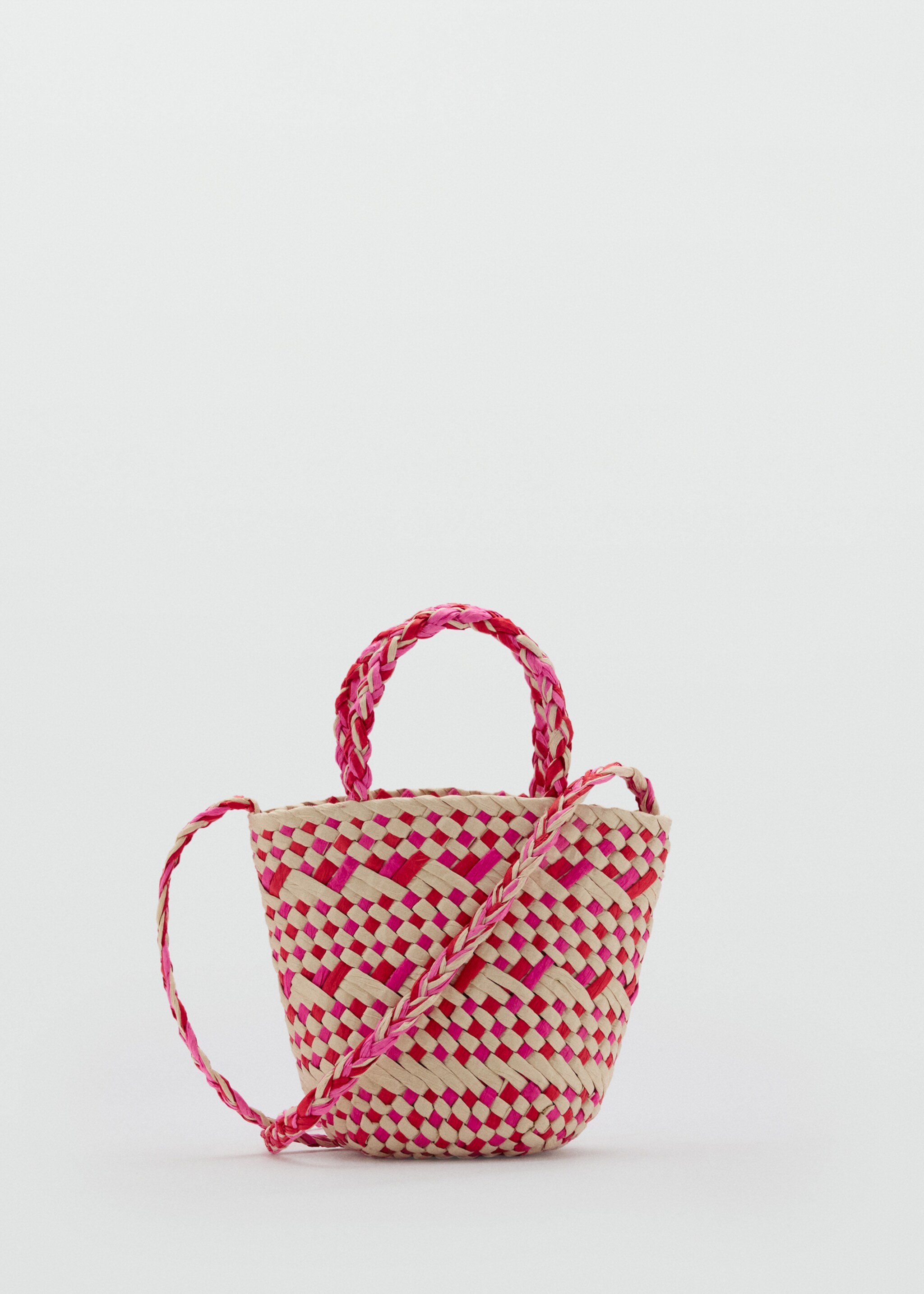 Braided mini bag - Article without model, Pink. Ref: 87036711-00.