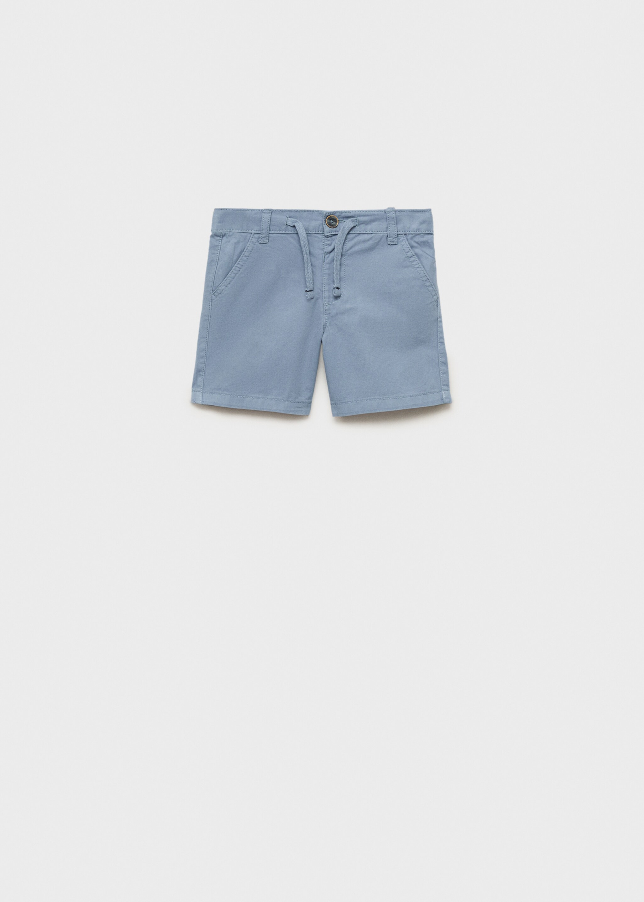 Cotton shorts with drawstring - Article without model, Blue. Ref: 87036714-00.