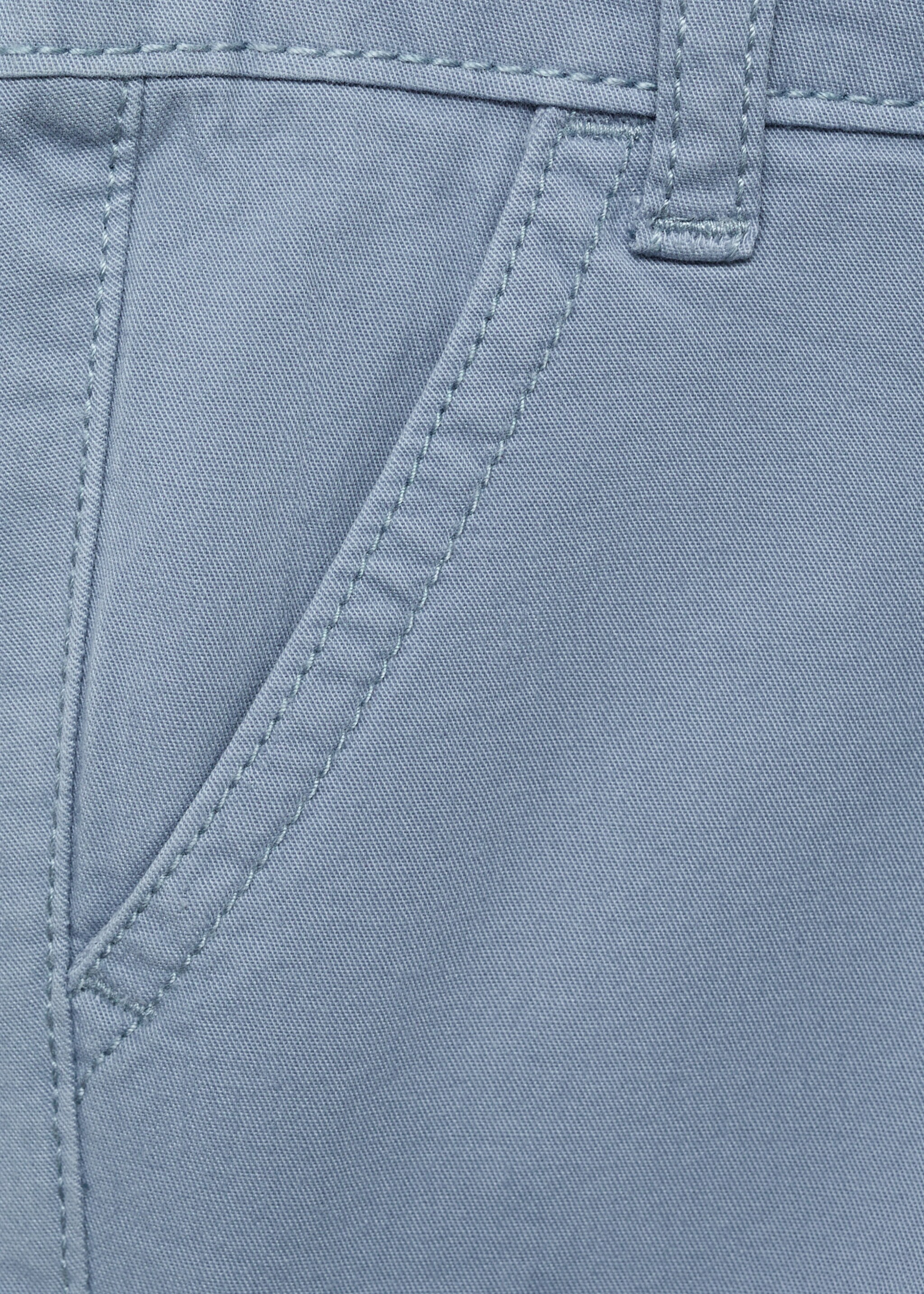 Cotton shorts with drawstring - Details of the article 0, Blue. Ref: 87036714-00.