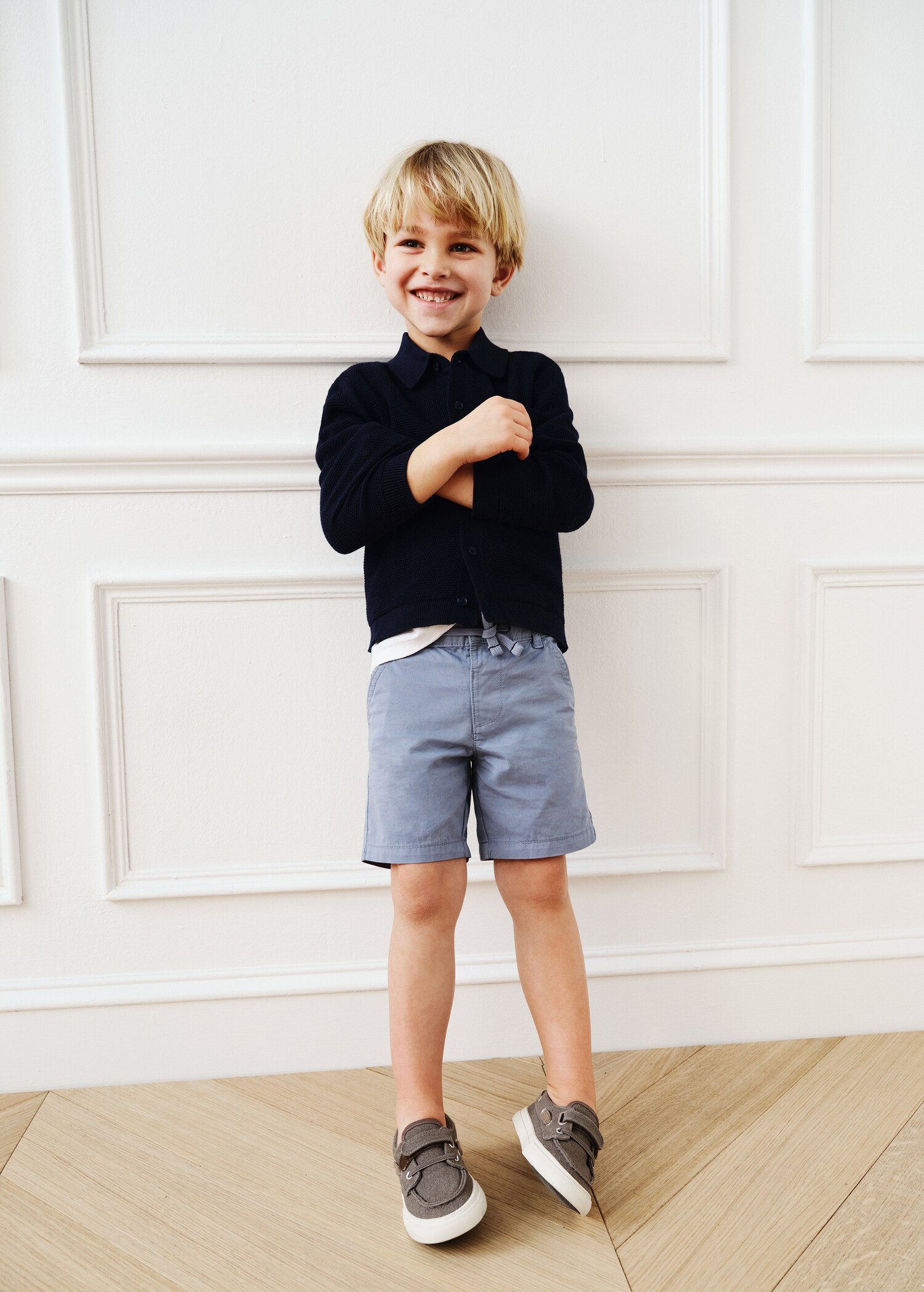 Cotton shorts with drawstring - Details of the article 5