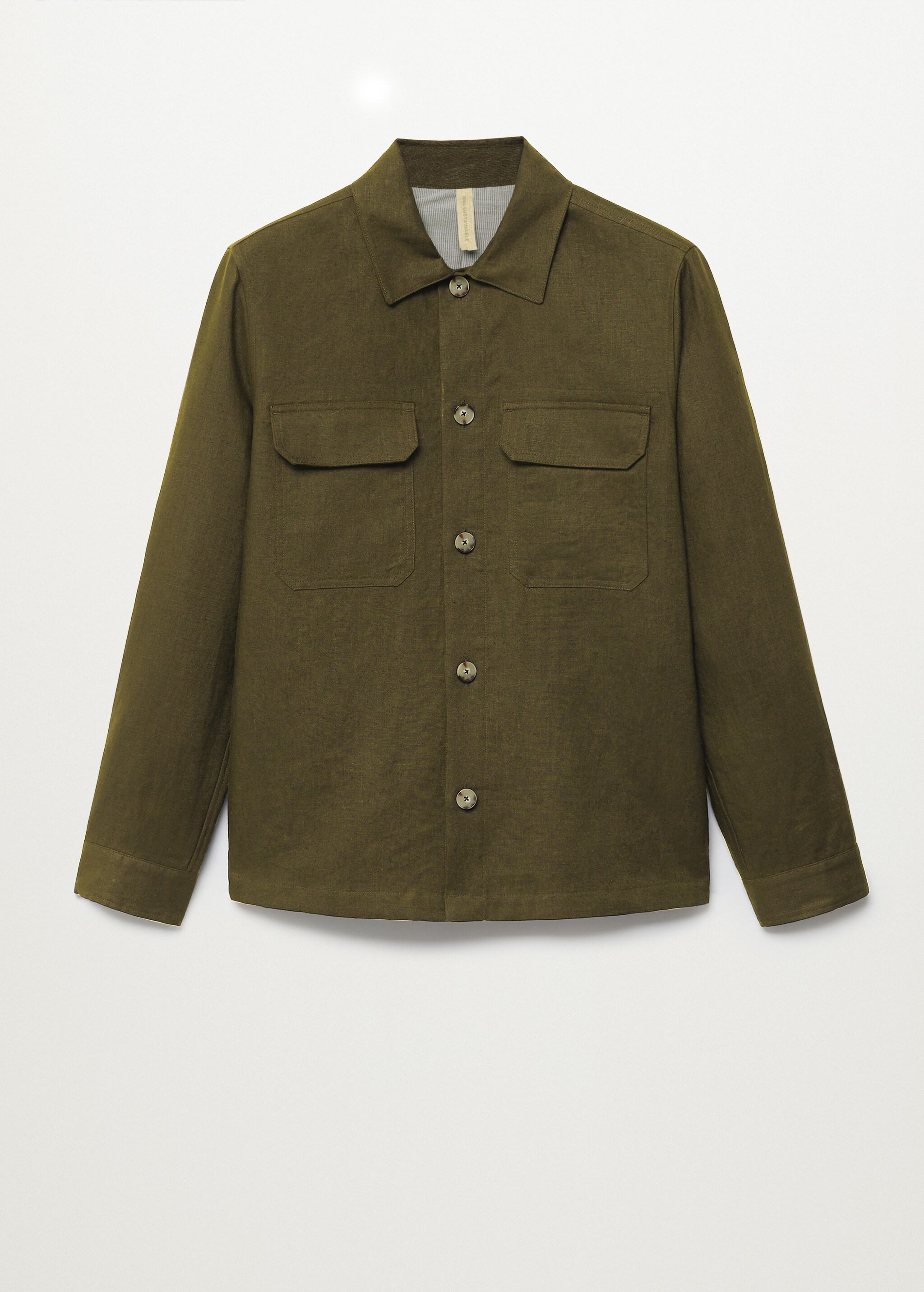 Overshirt 100% λινό τσέπες - Προϊόν χωρίς μοντέλο