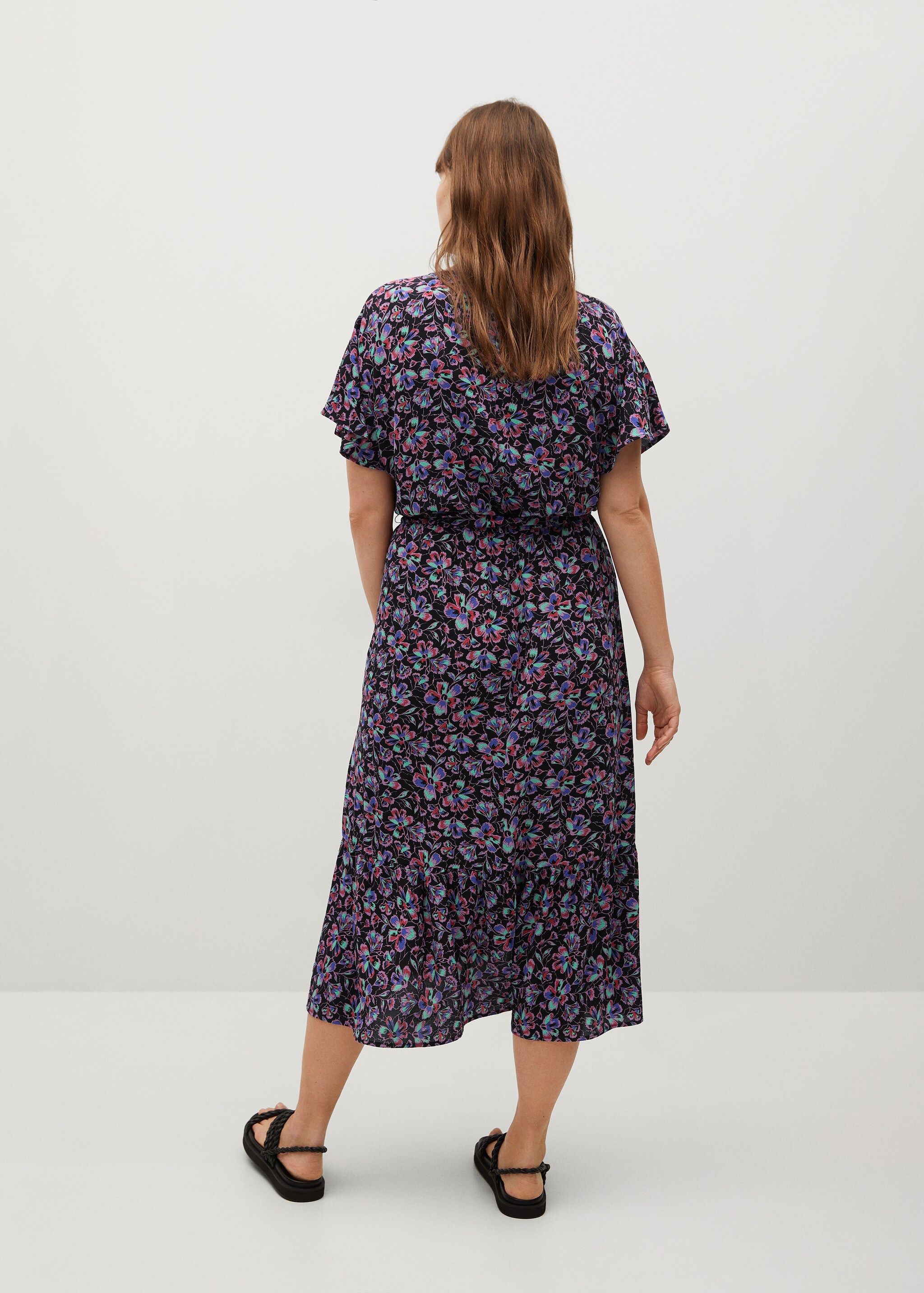 Vestido estampado floral - Reverso del artículo