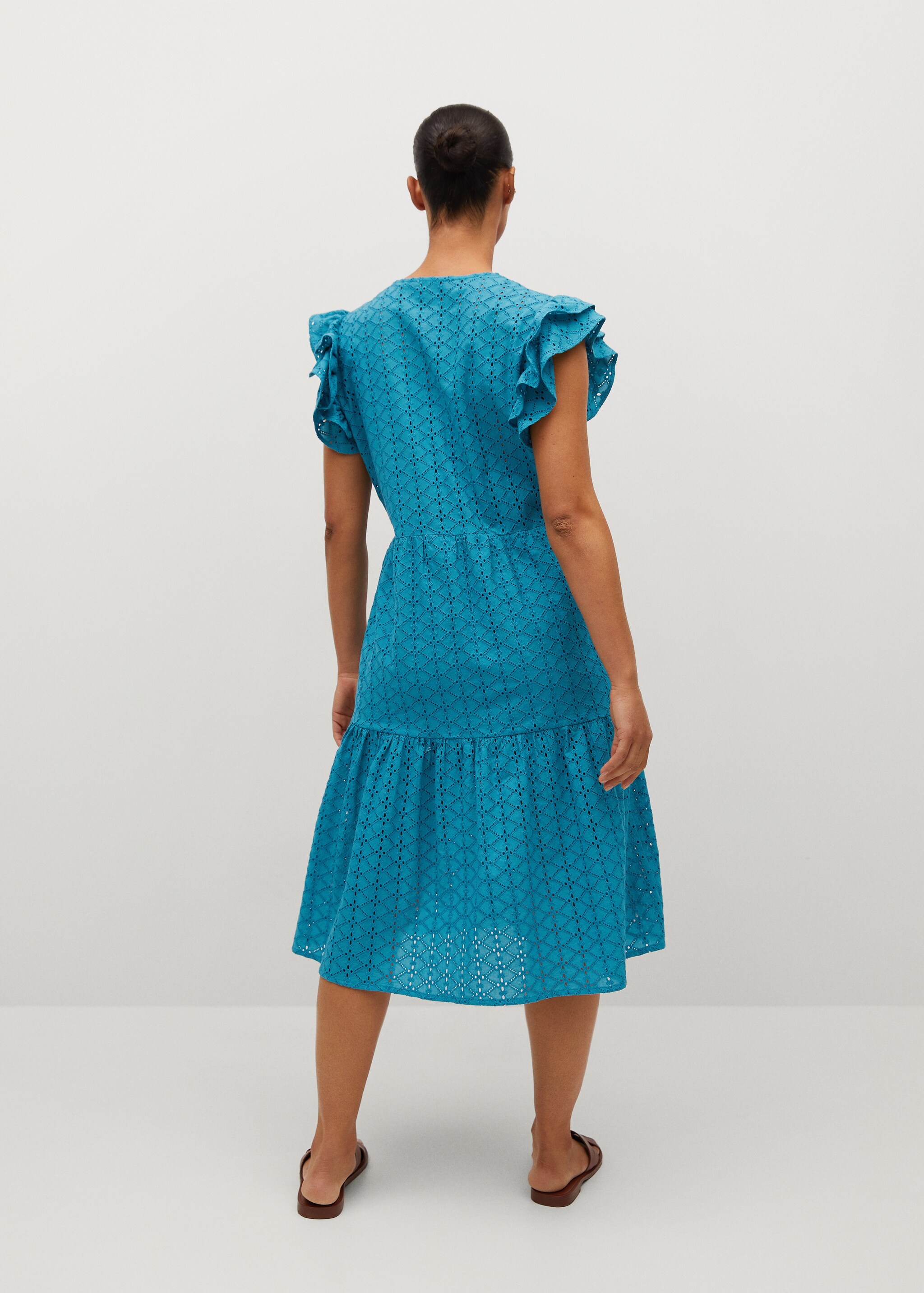 Vestido bordado algodón - Reverso del artículo