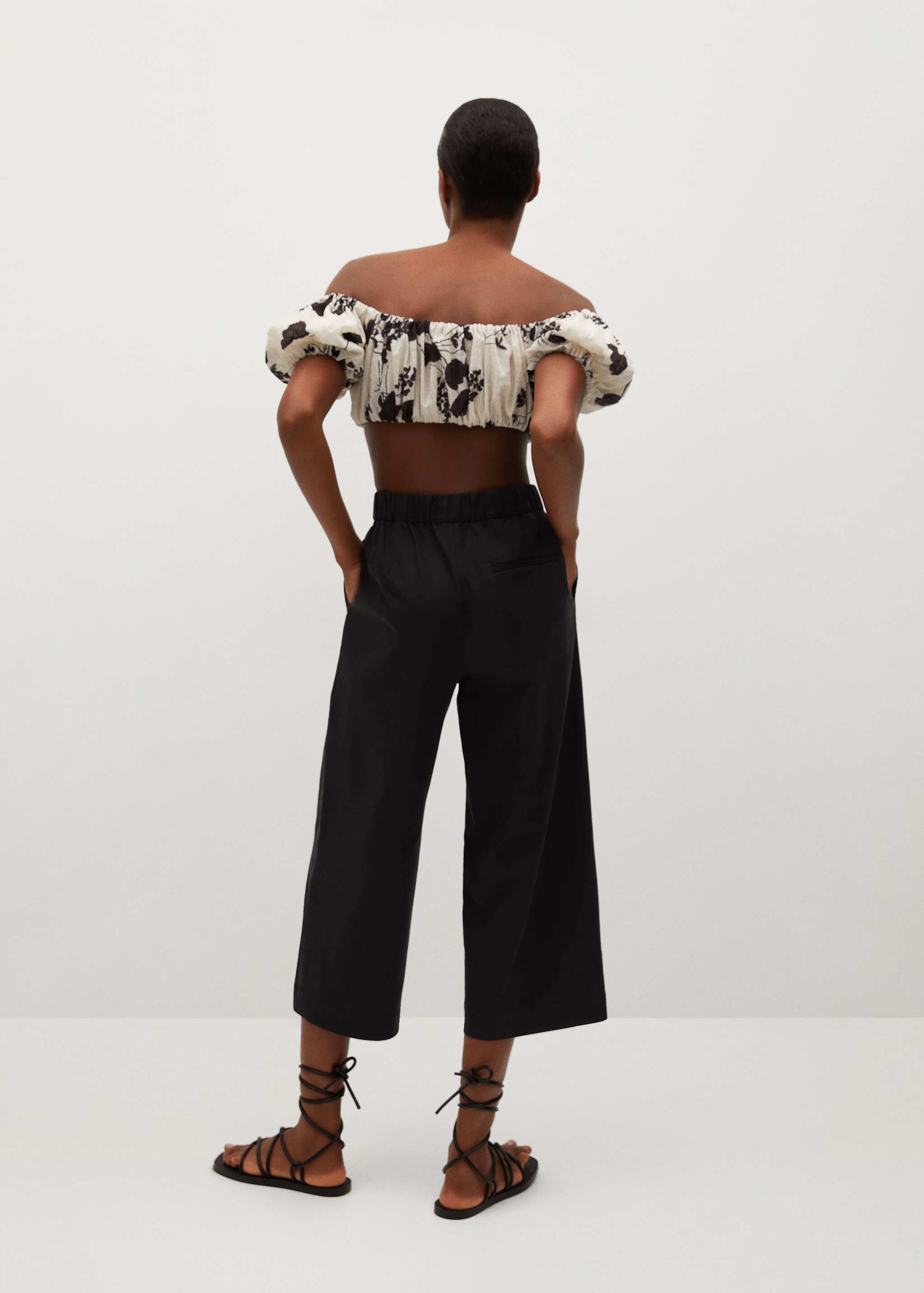 Pantalón culotte algodón - Reverso del artículo