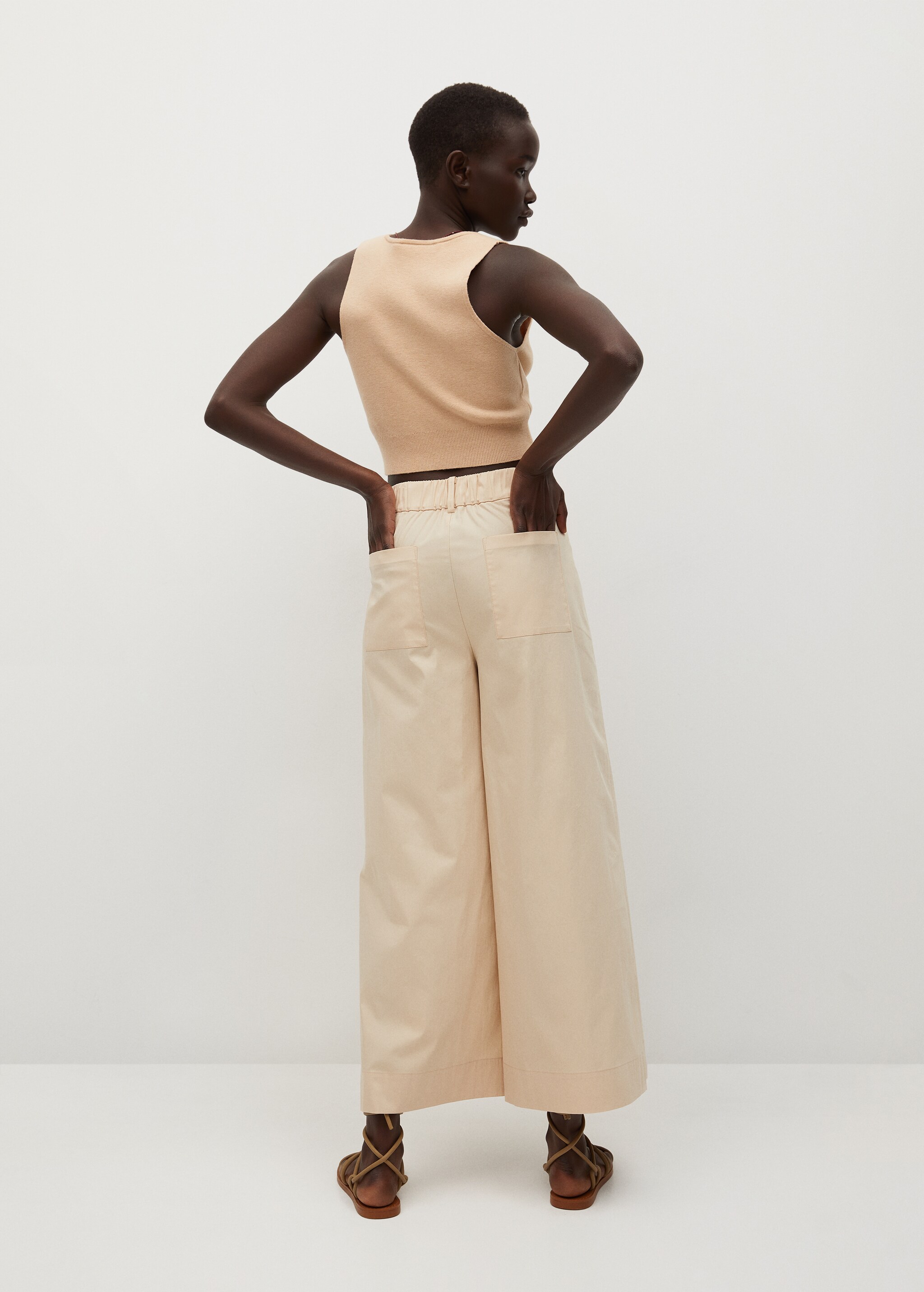 Pantalón culotte algodón - Reverso del artículo