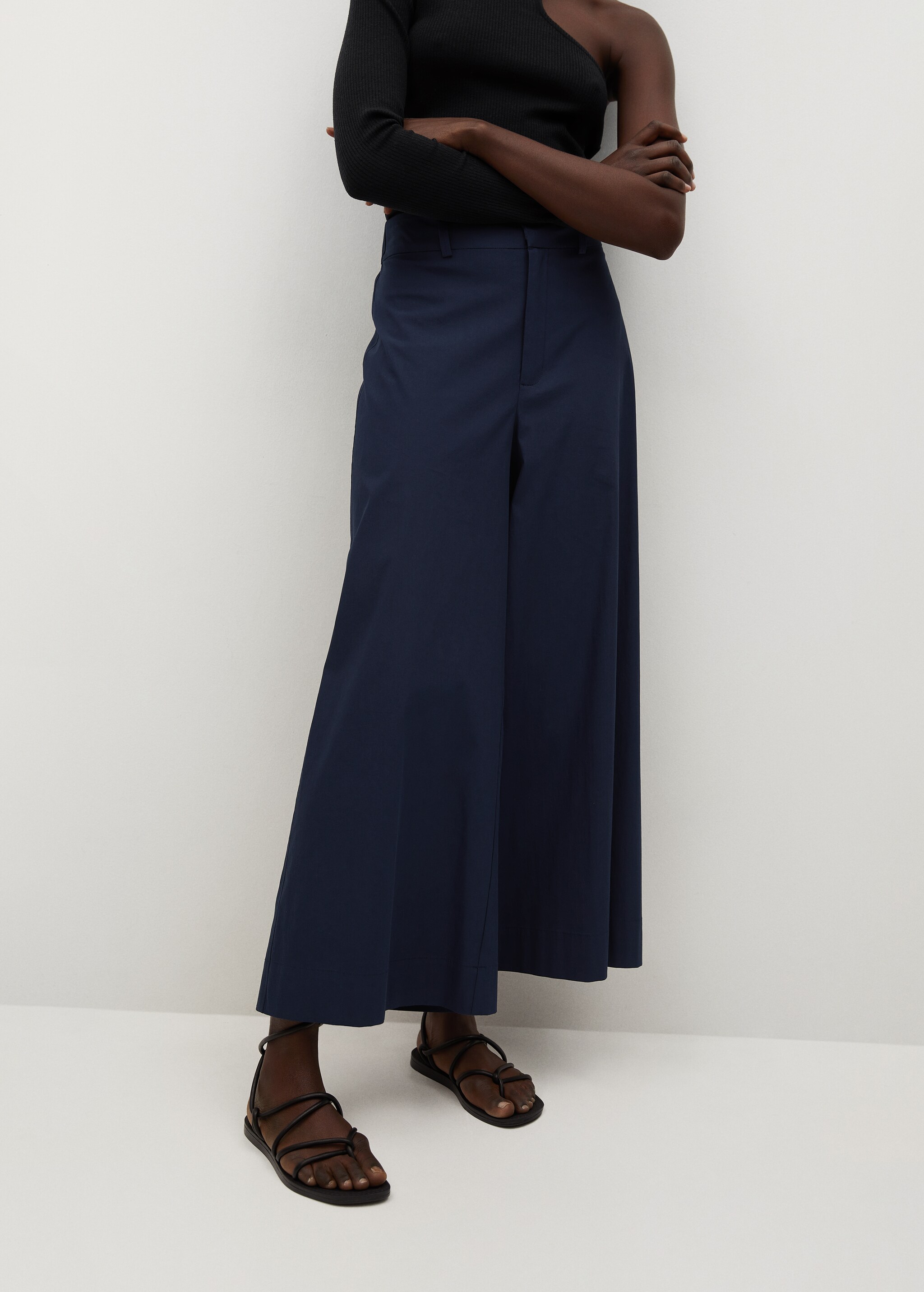 Pantalón culotte algodón - Plano medio