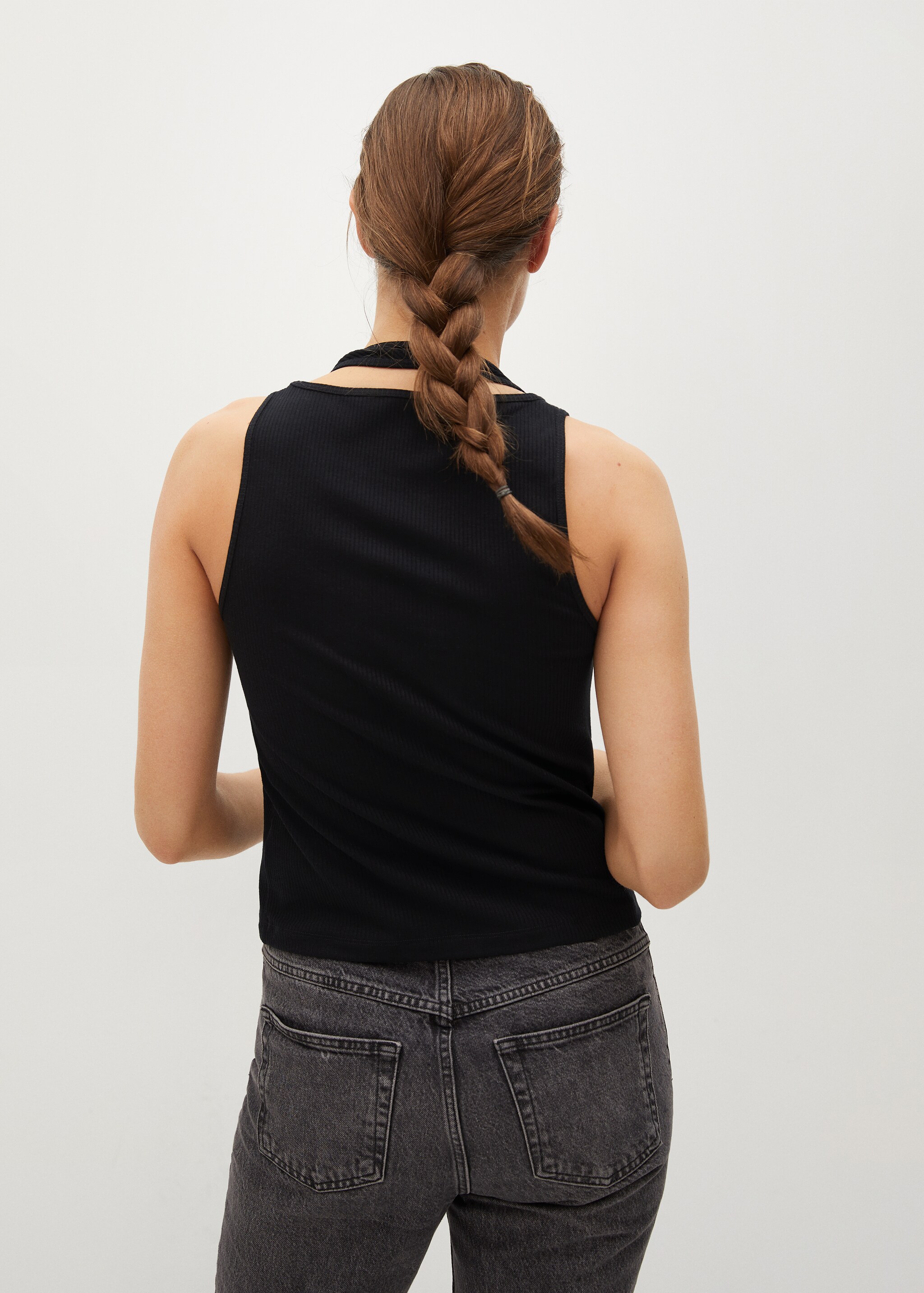 Top cuello doble - Reverso del artículo
