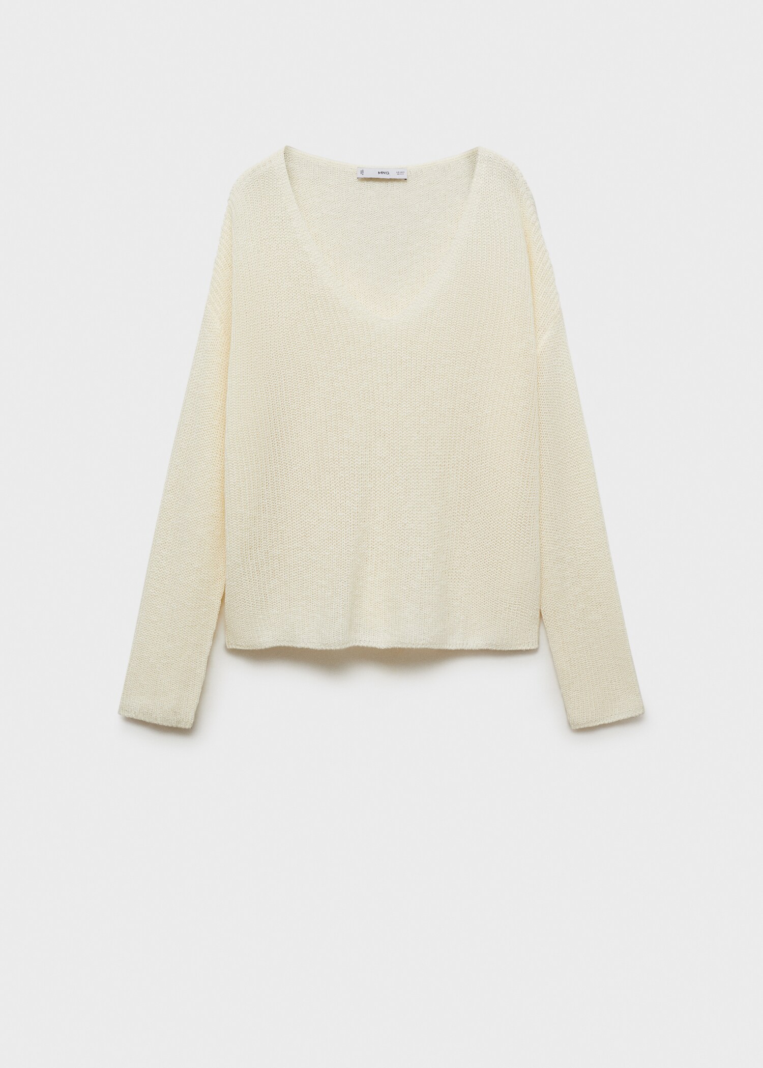 V-neck knit sweater - Article without model