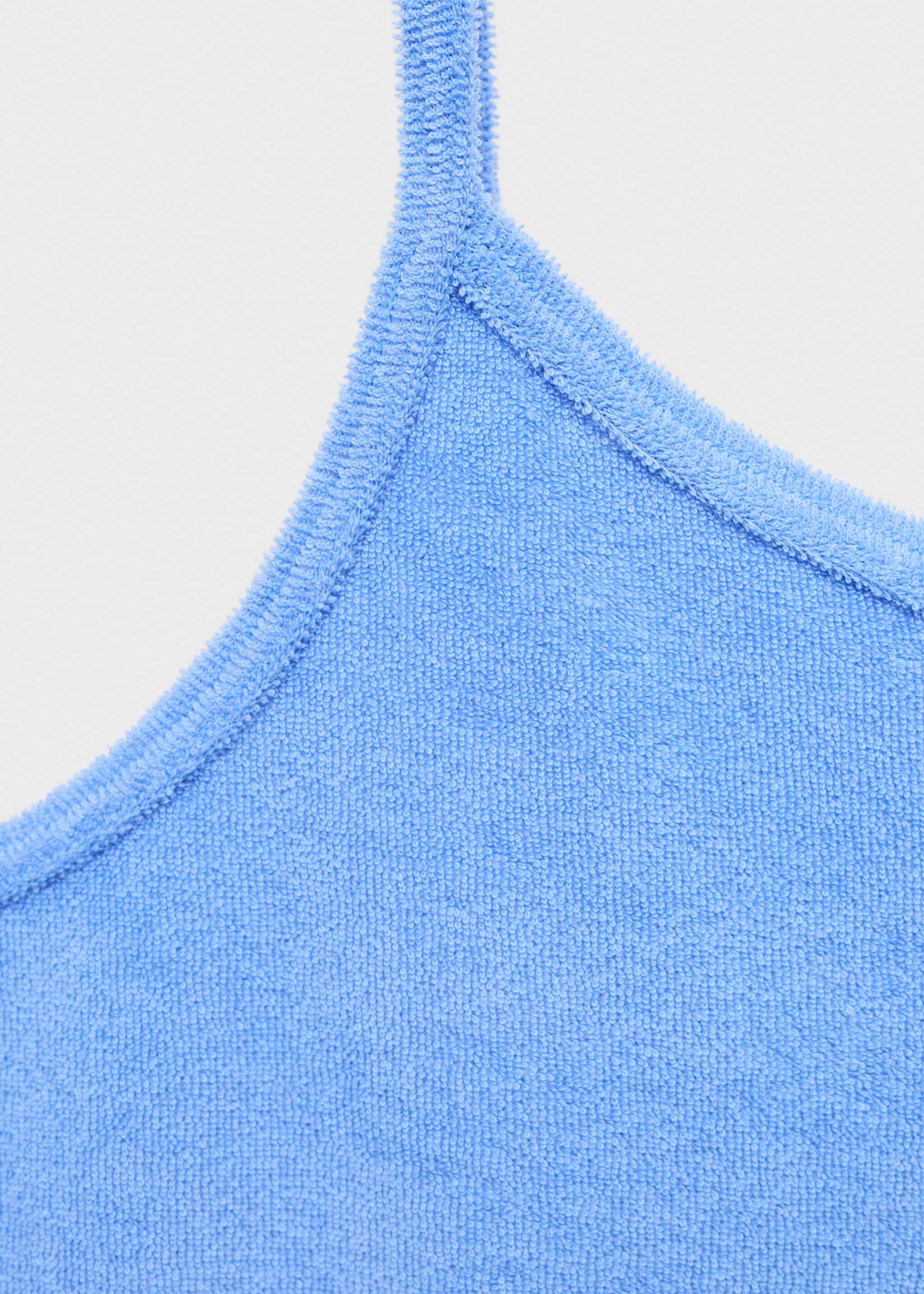 Terry katoenen jurk - Detail van het artikel 8, Blauw. Ref: 87037170-00.