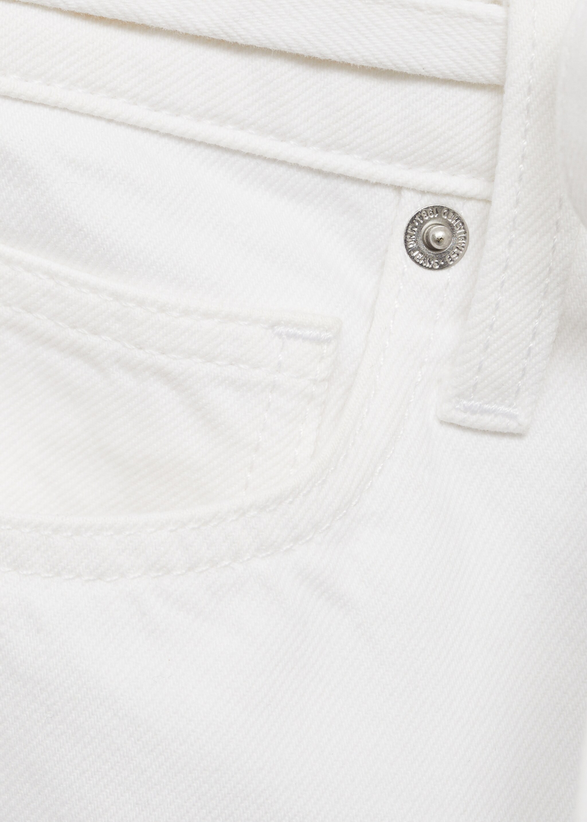 Balloon jeans with belt - Details of the article 0, White. Ref: 87037174-00.