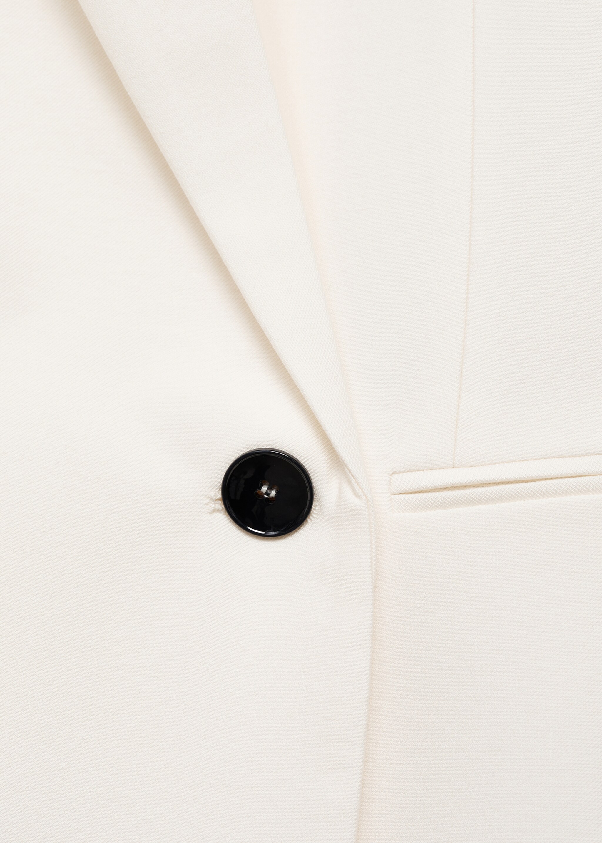 Contrasting double-breasted jacket - Details of the article 0, White. Ref: 87037196-00.