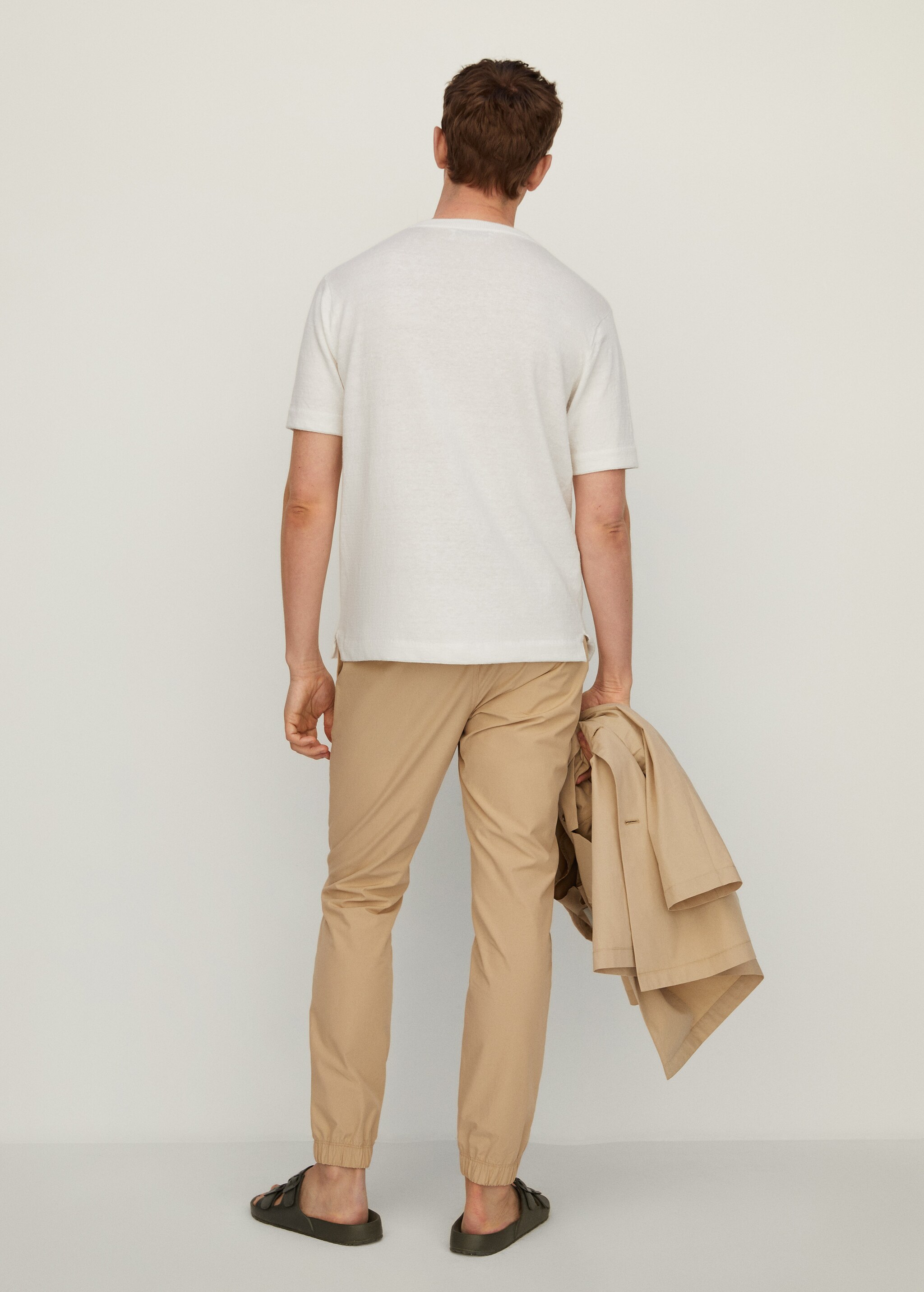 Camiseta punto lino - Reverso del artículo