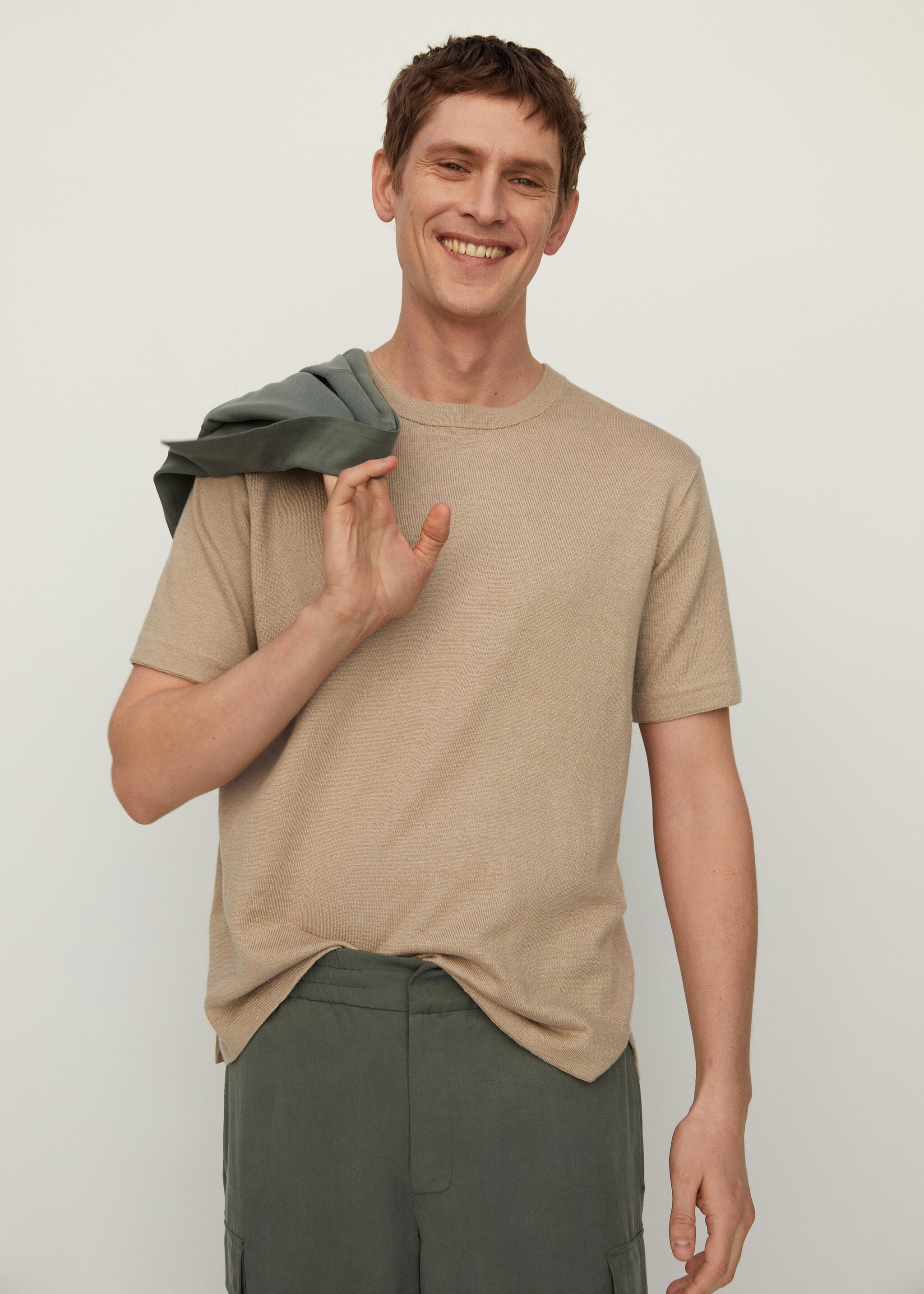 Camiseta punto lino - Plano medio