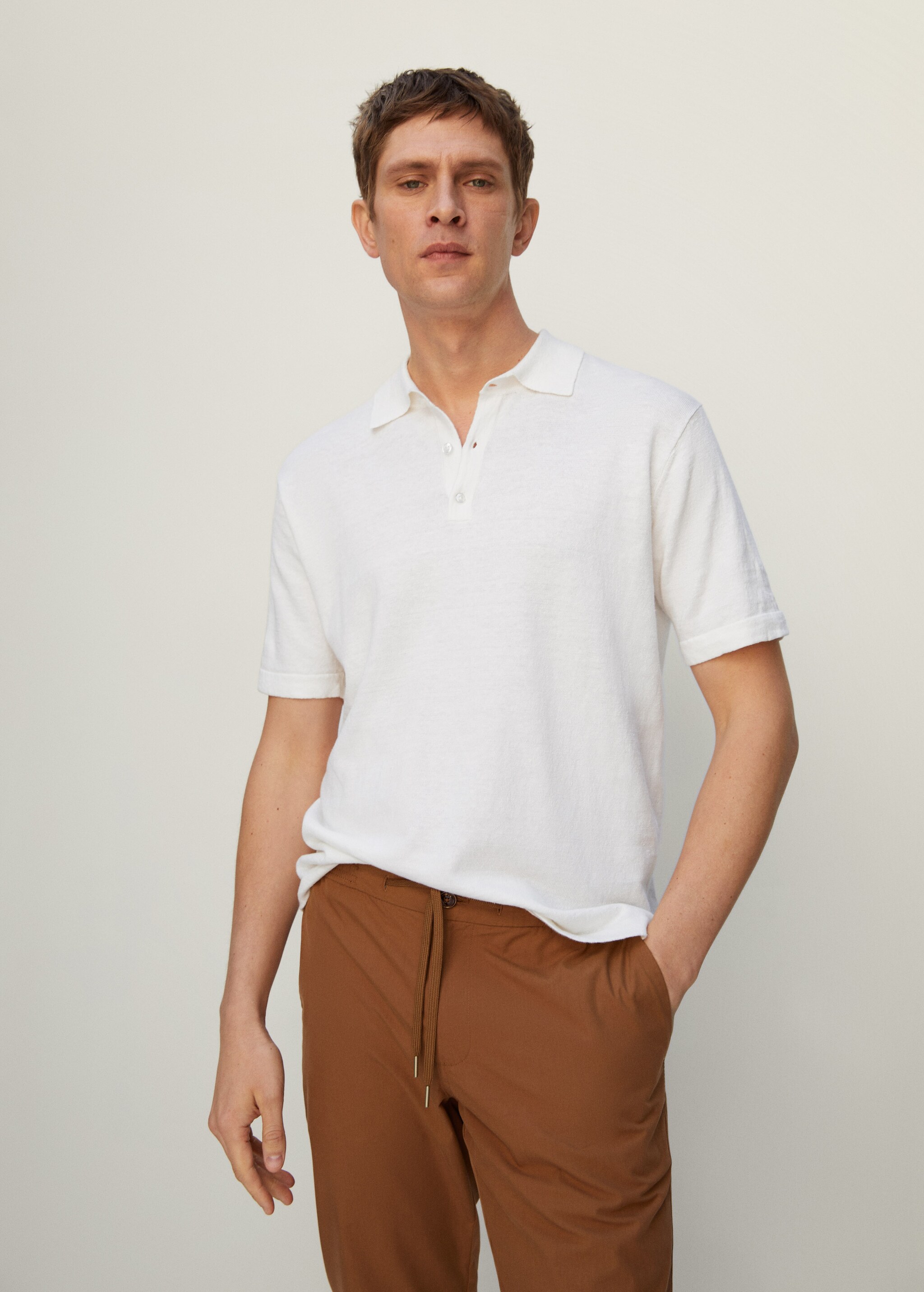 Polo punto lino premium - Plano medio