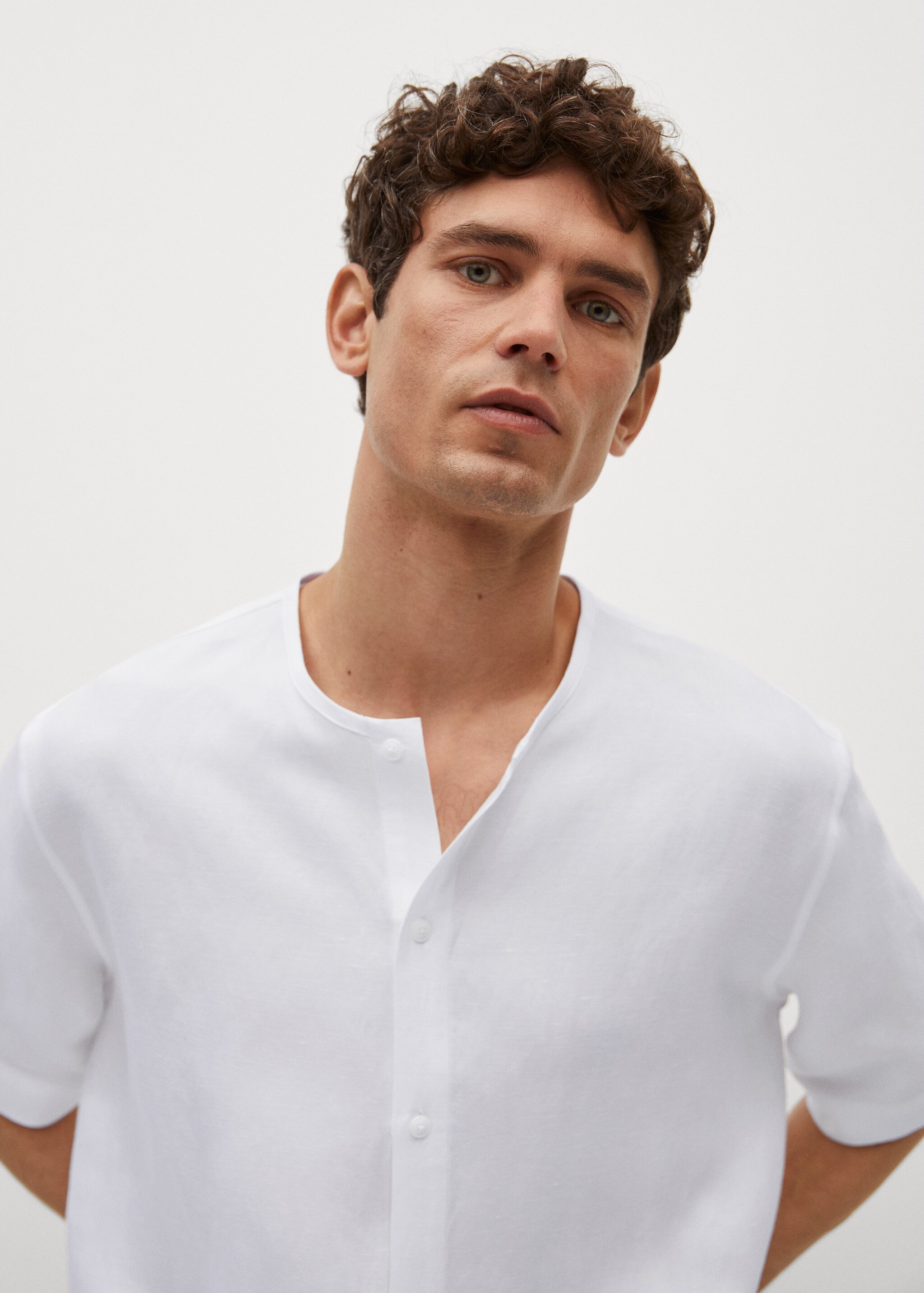Camisa slim fit lyocell lino - Detalle del artículo 2