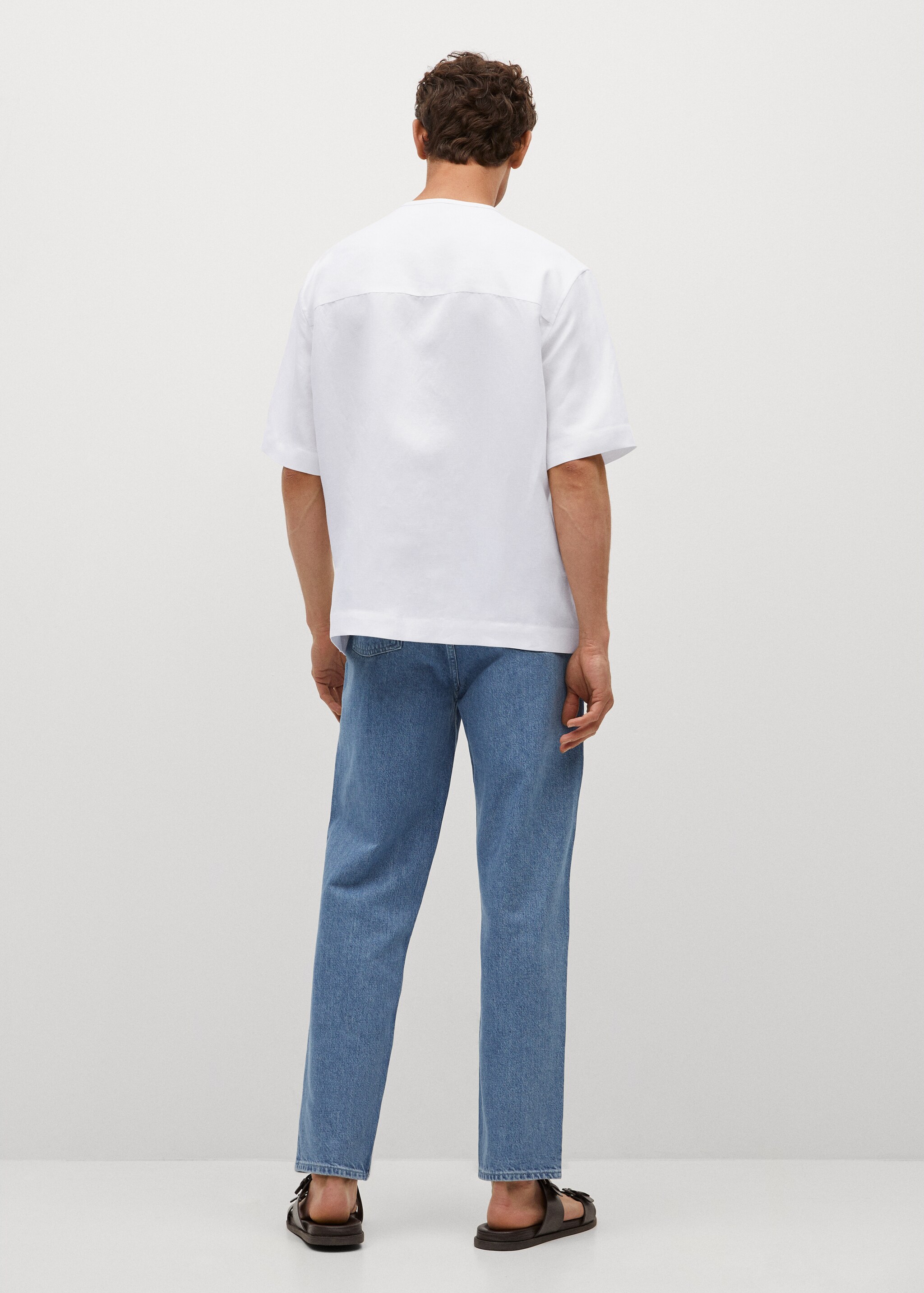Camisa slim fit lyocell lino - Reverso del artículo