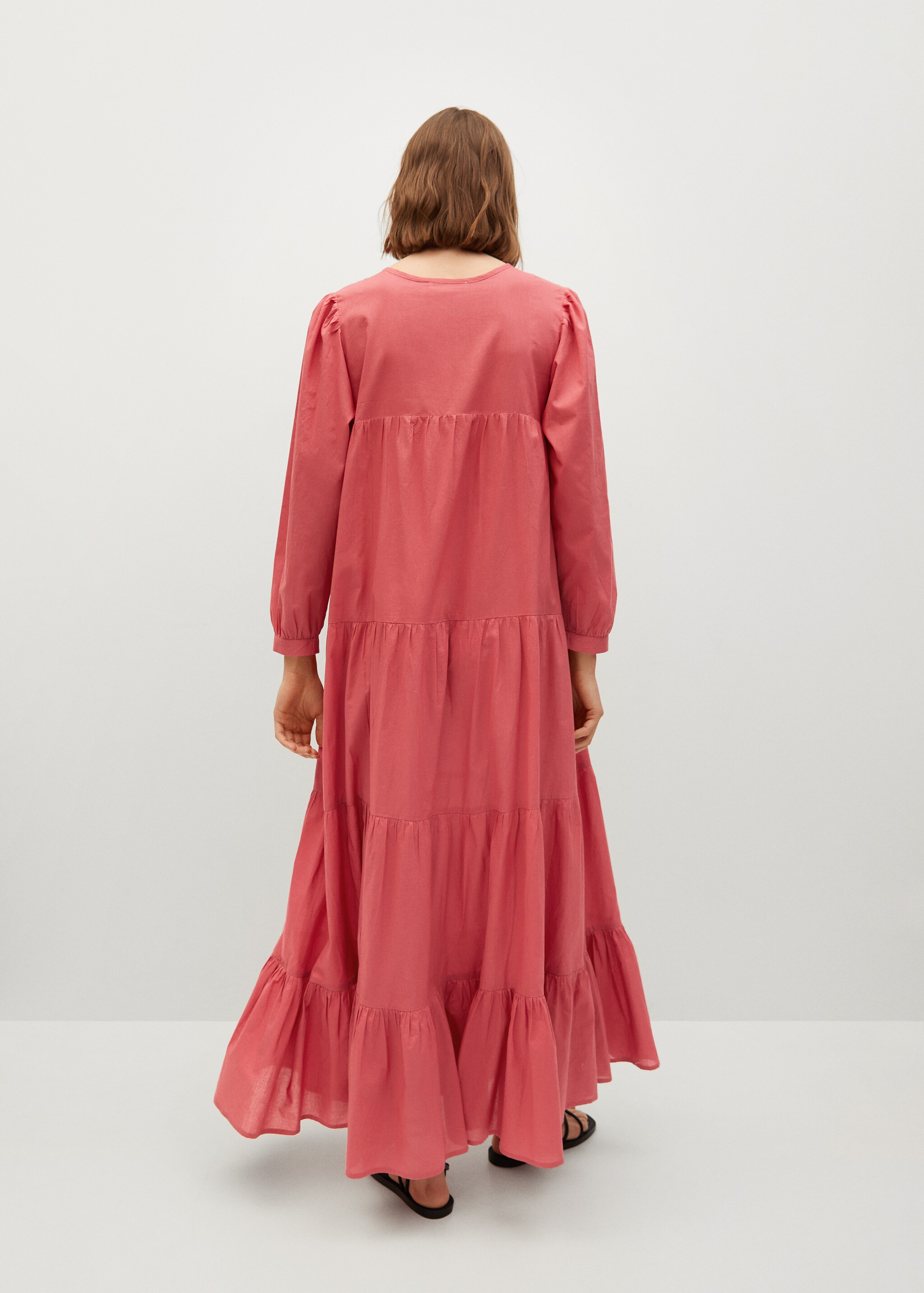 Vestido algodón lazos - Reverso del artículo
