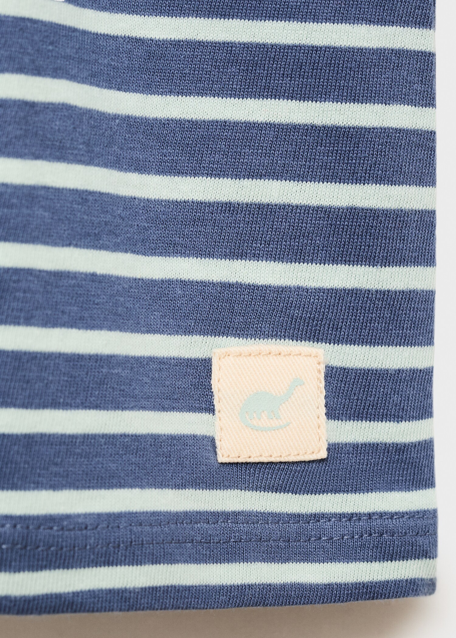 Gestreept katoenen T-shirt - Detail van het artikel 0