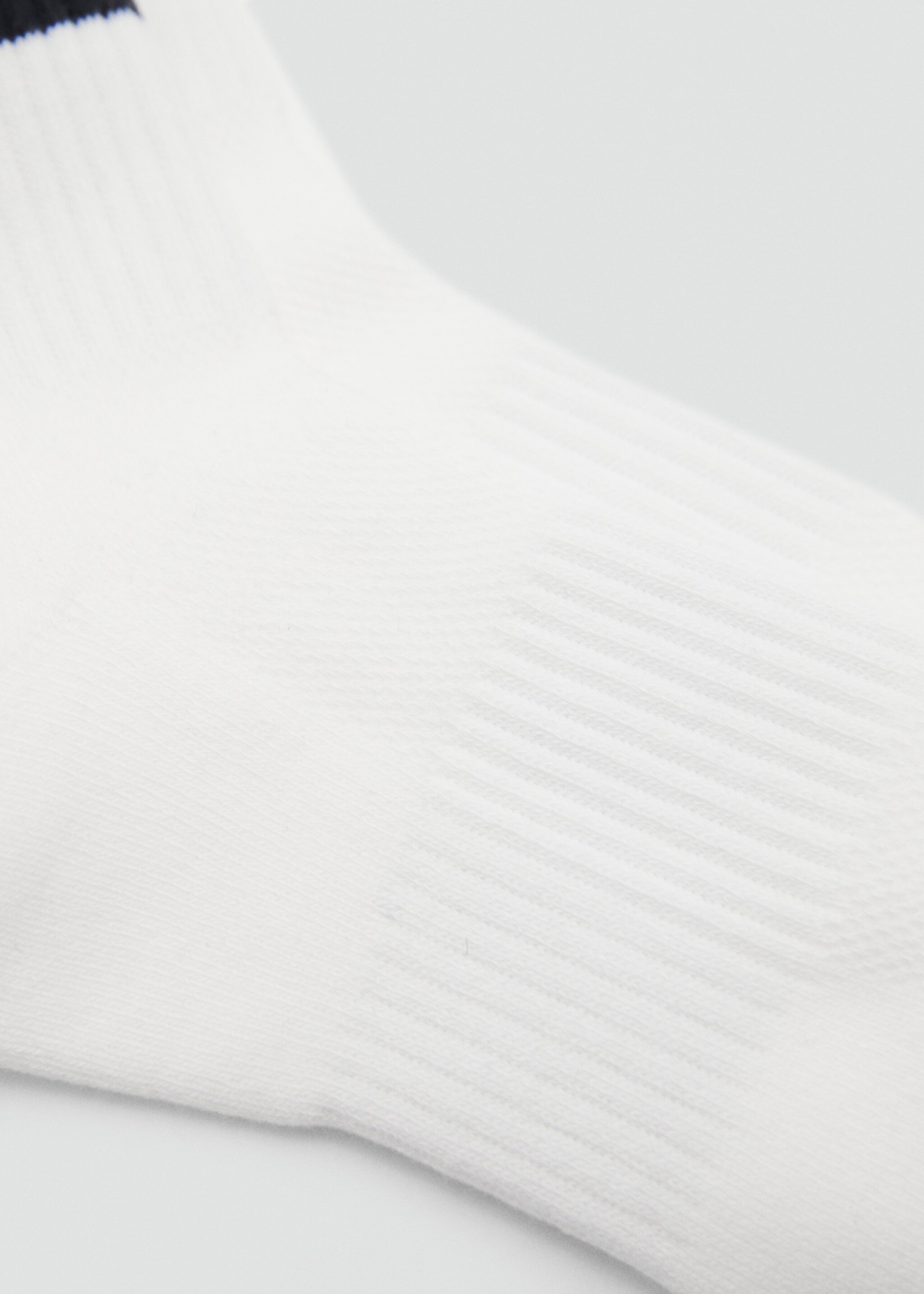 Chaussettes rayées avec message brodé - Détail de l'article 1, Bleu marine. Ref: 87037707-00.