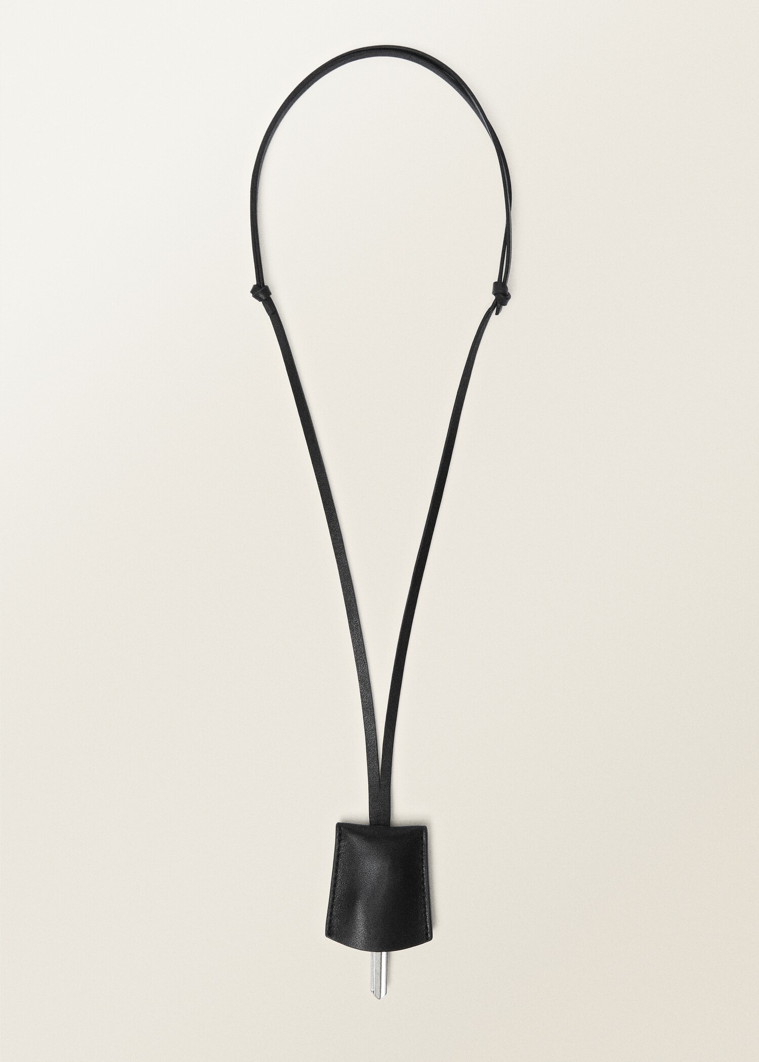 Collier porte-clés pendentif en cuir - Article sans modèle