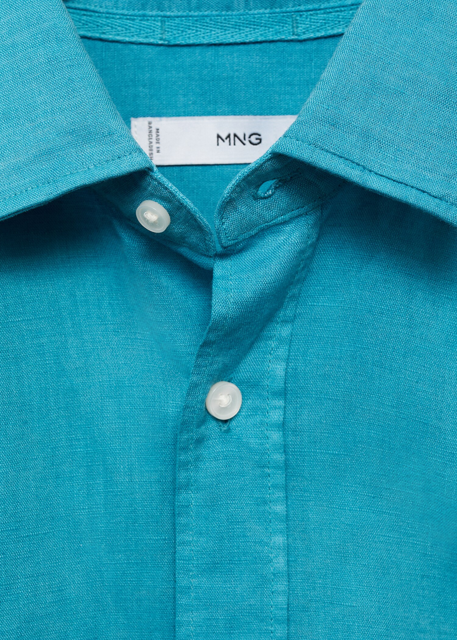 Linen-blend shirt - Details of the article 8