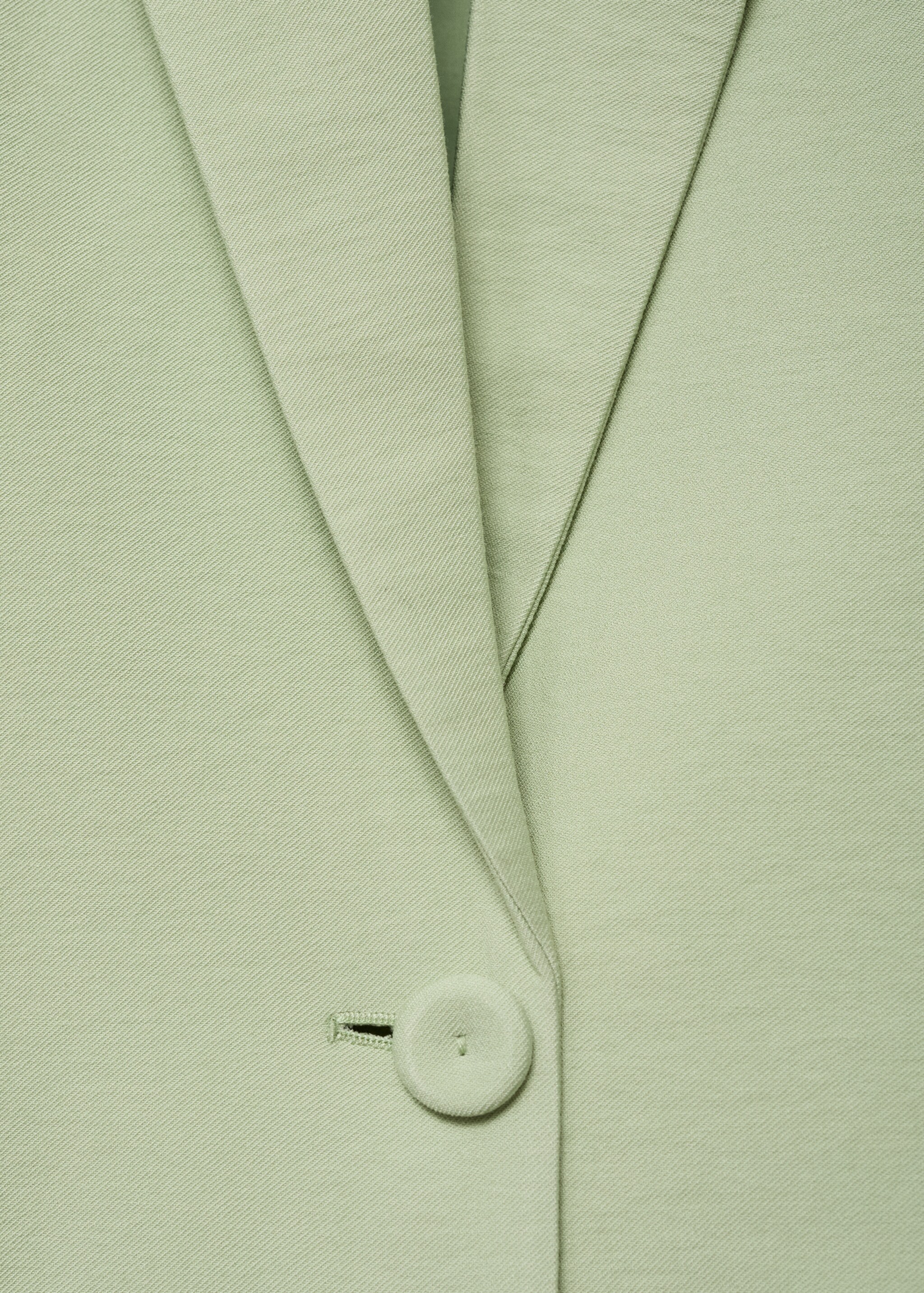 Σακάκι κοστουμιού ίσια γραμμή - Λεπτομέρεια του προϊόντος 8, Πράσινο Παστέλ. Ref: 87037911-00.