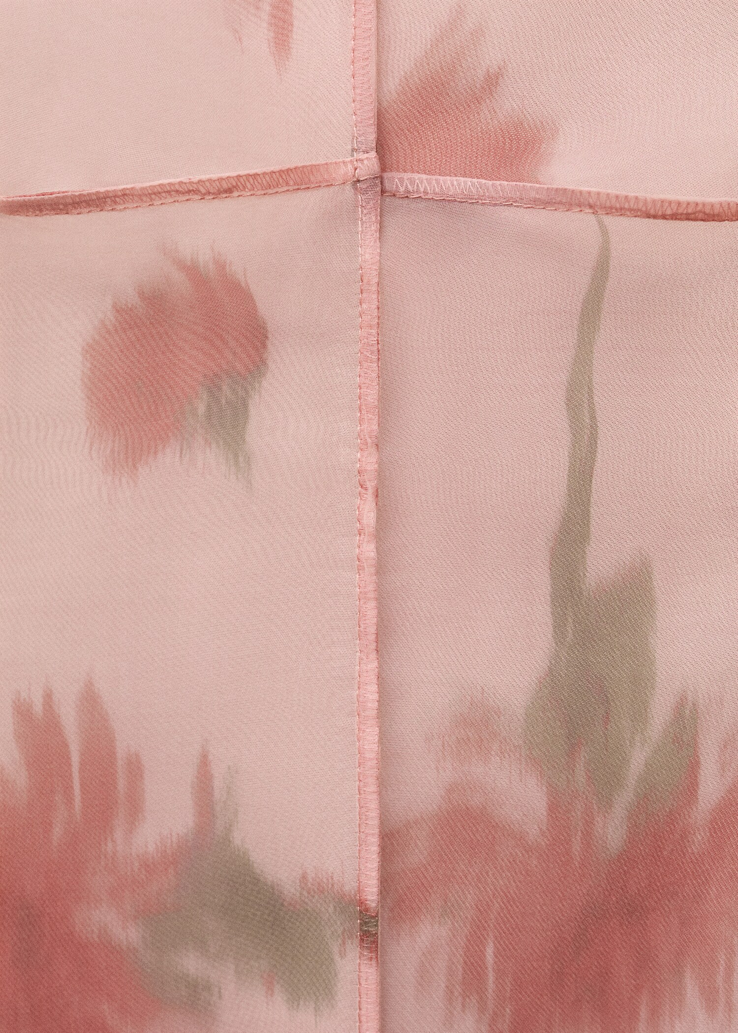 Vestido combinado estampado floral - Detalle del artículo 0