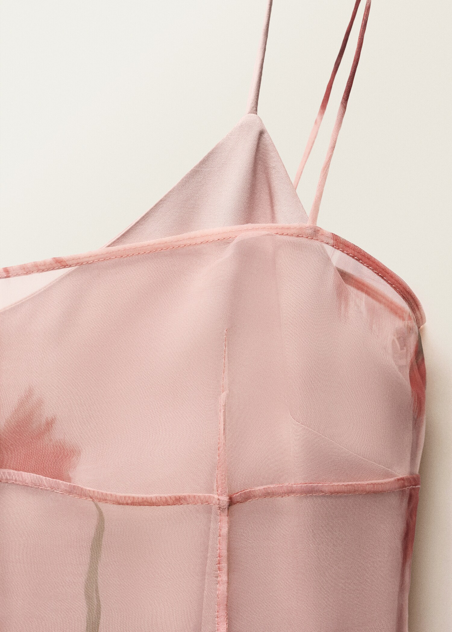 Vestido combinado estampado floral - Detalle del artículo 8